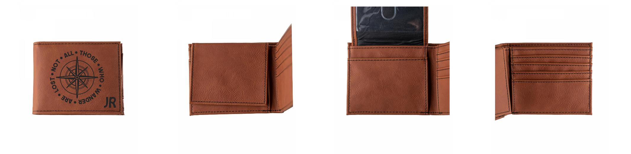 Flip ID Bifold - Engraves Black