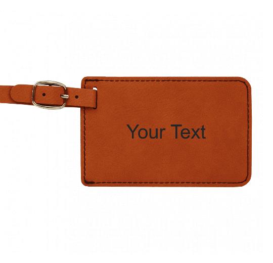 Baggage Tags - Engraves Black