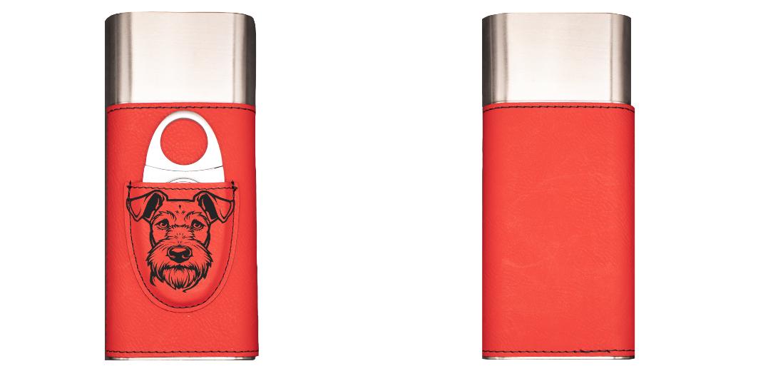 Cigar Case - Engraves Black