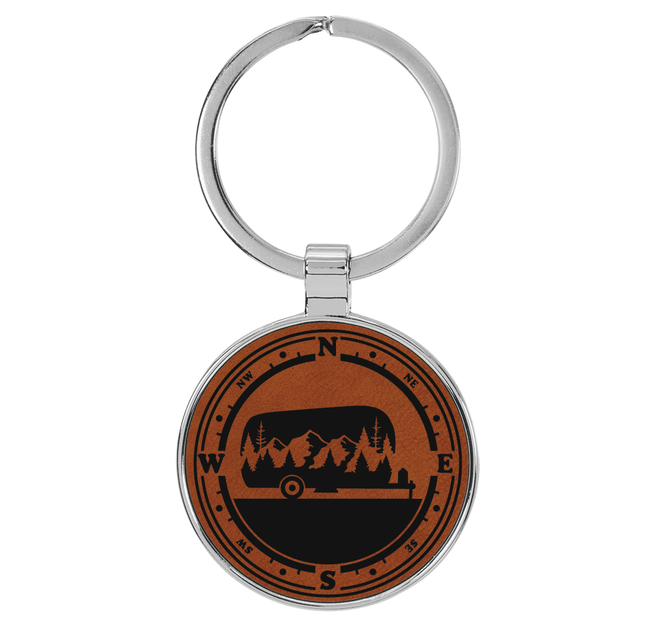 Circle Metal Back - Engraves Black