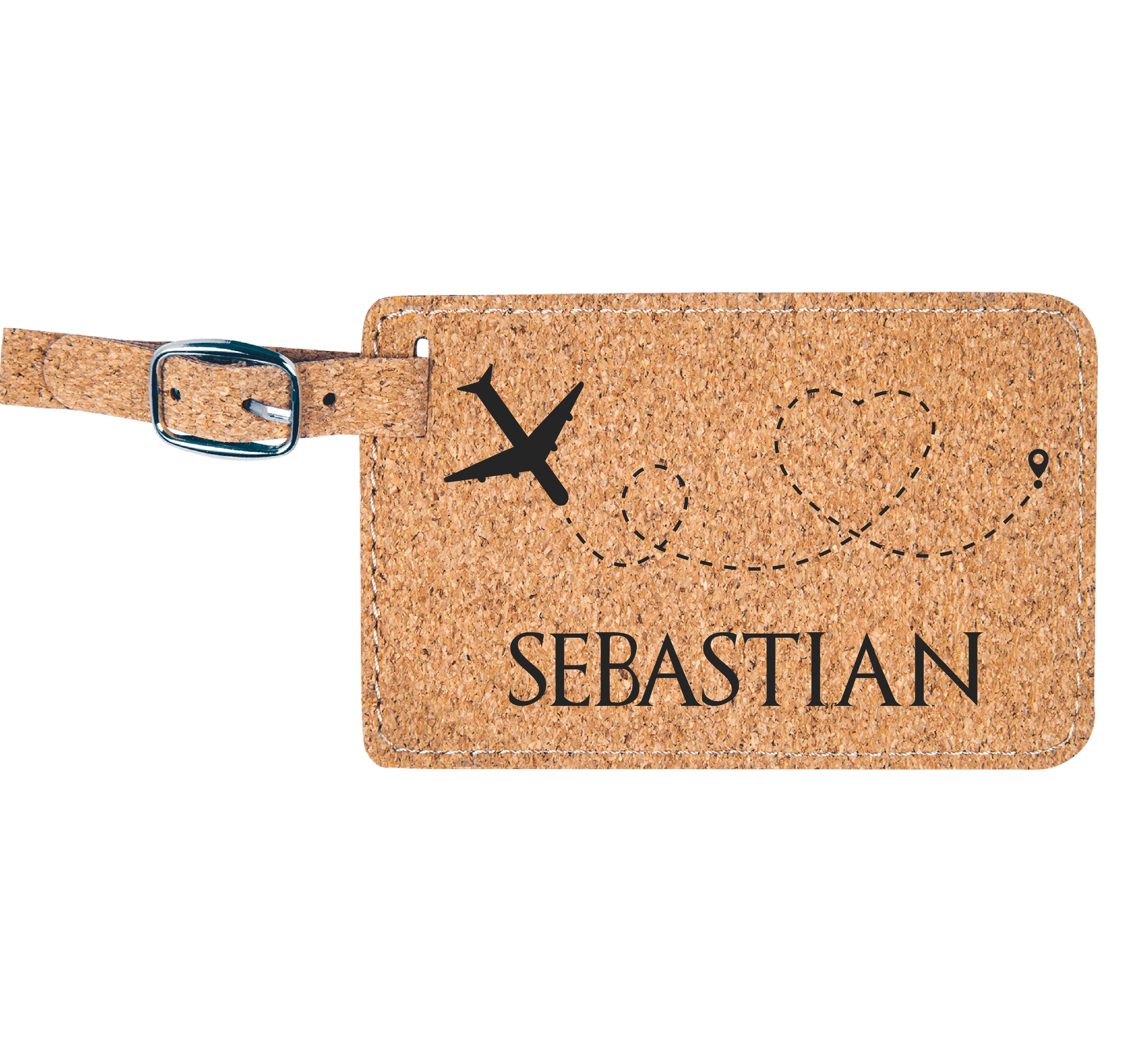 Baggage Tags - Engraves Black