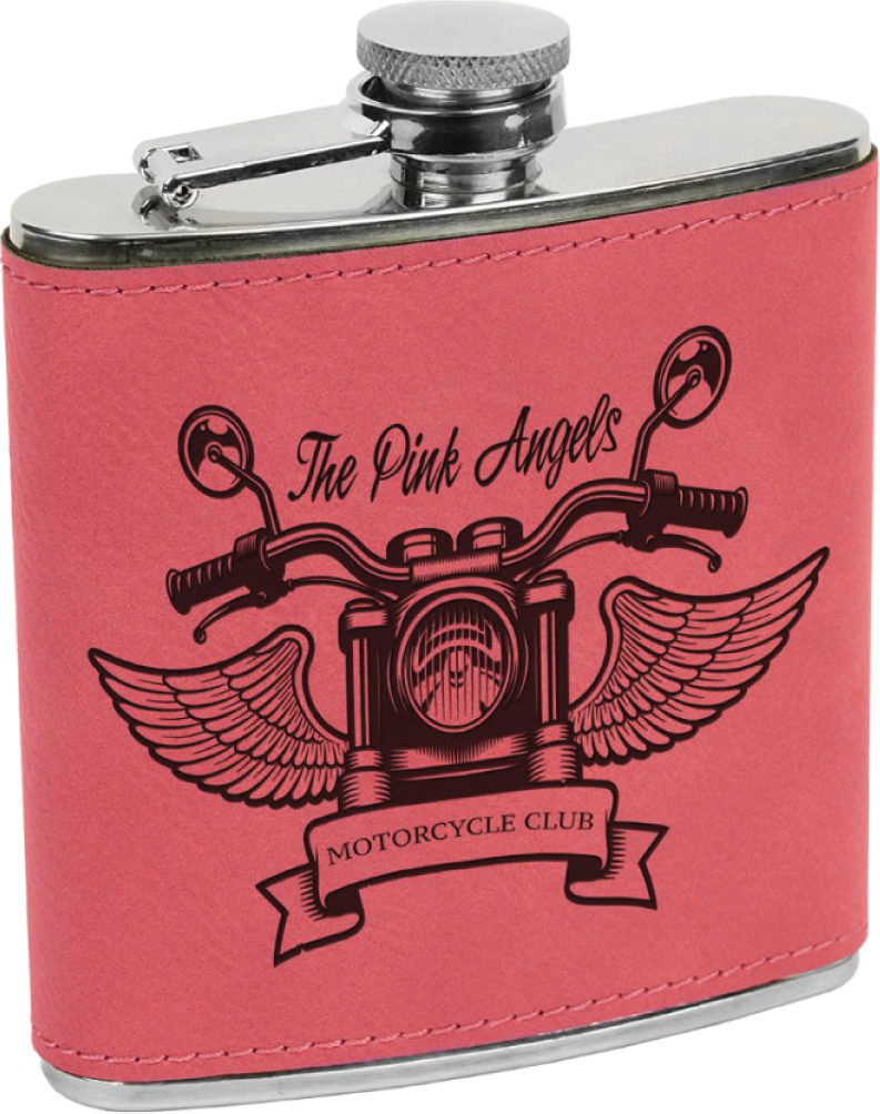Flasks - 6oz Leatherette Stainless Steel