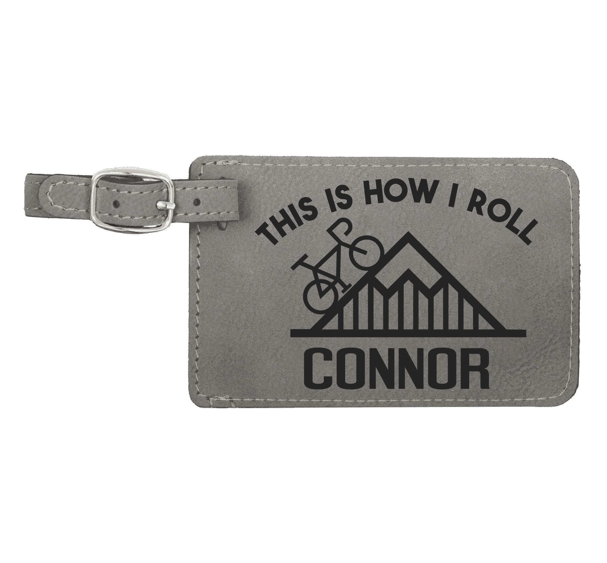 Baggage Tags - Engraves Black