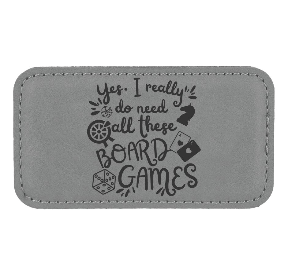 Large Rectangle - Engraves Black