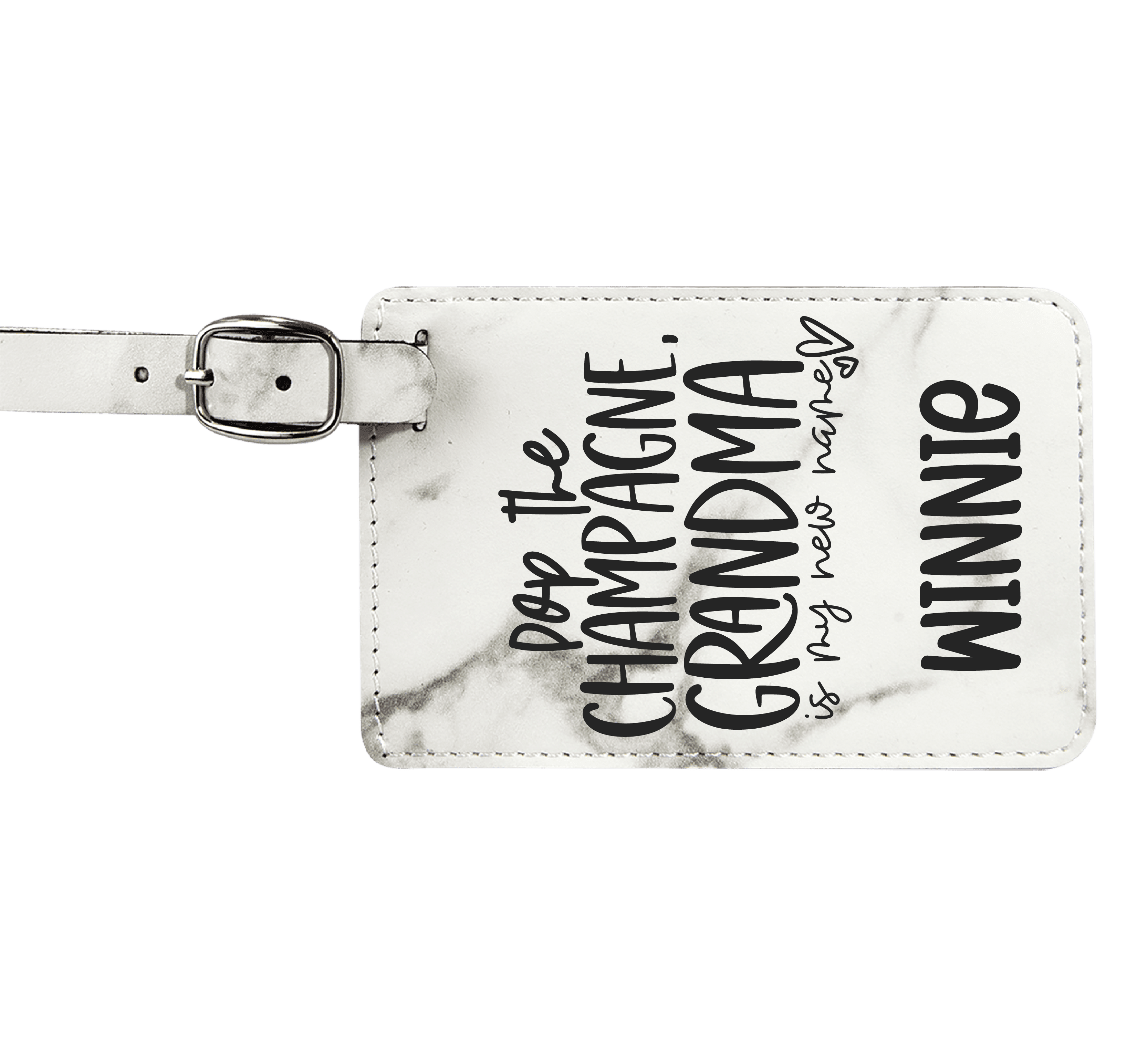 Baggage Tags - Engraves Black