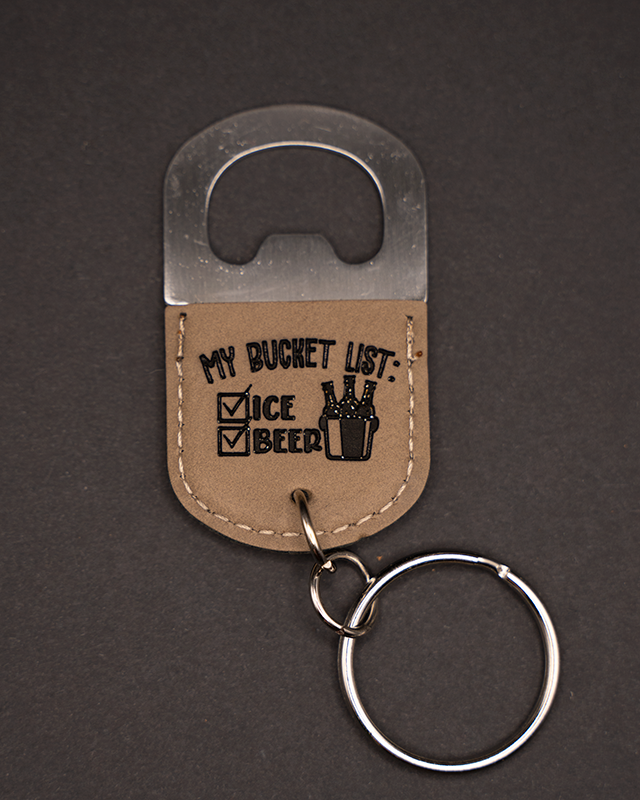 My Bucket List Keychain Bottle Opener