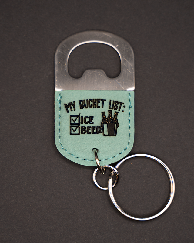 My Bucket List Keychain Bottle Opener