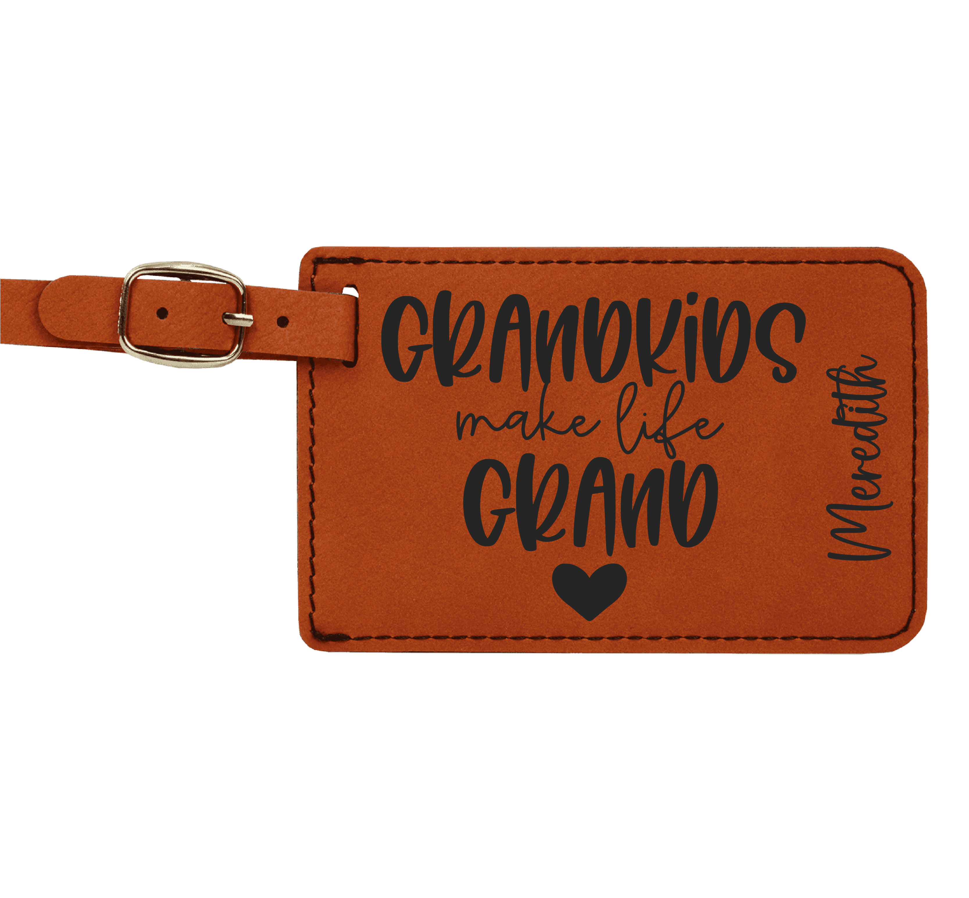 Baggage Tags - Engraves Black