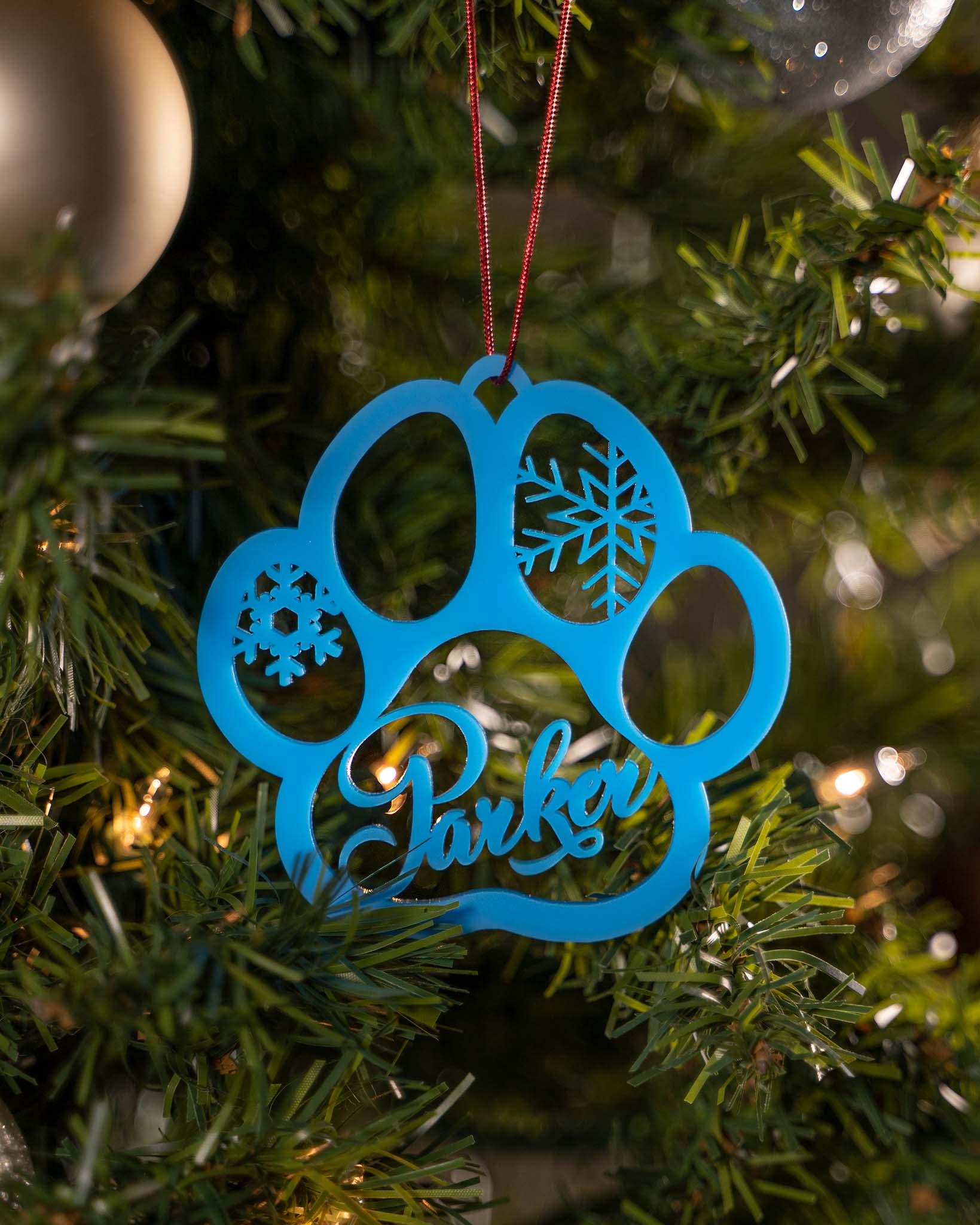 Custom Paw Print Ornament