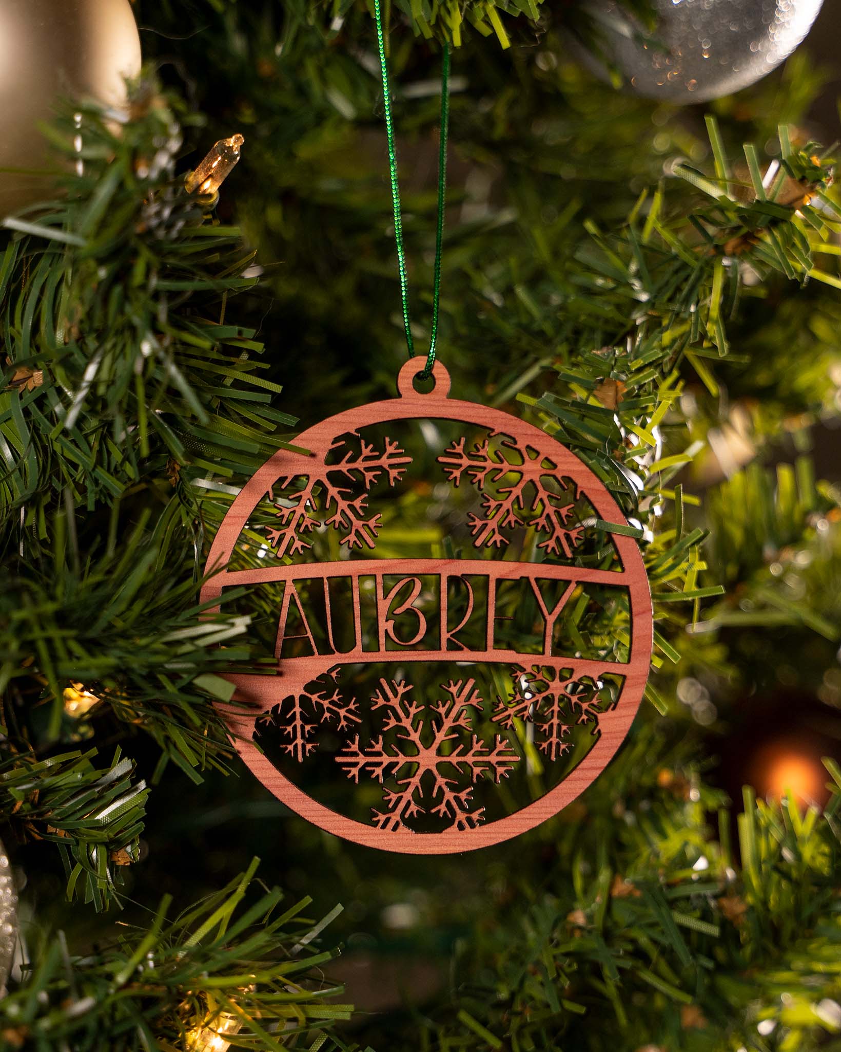 Custom Name Snowflake Ornament