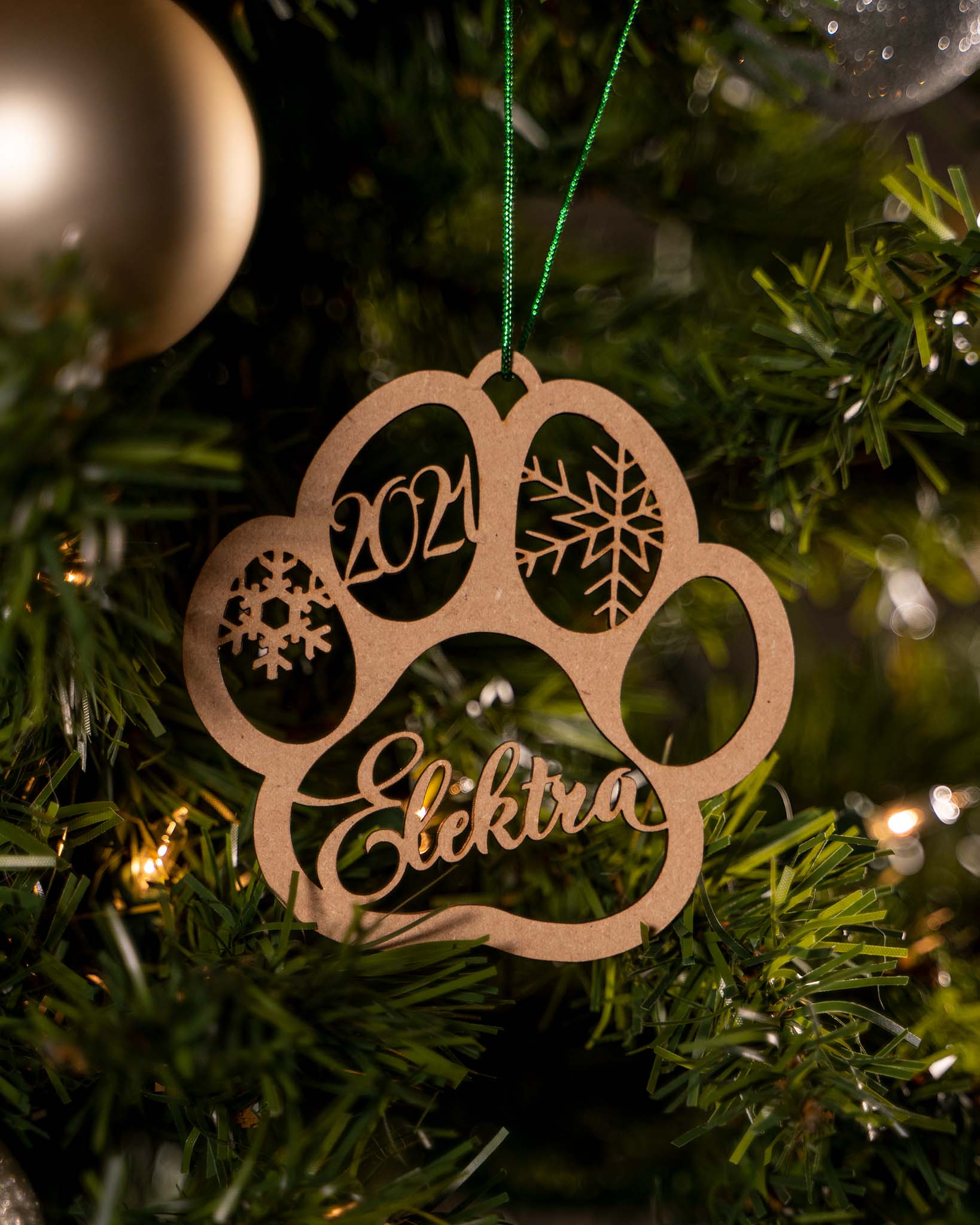 Custom Paw Print Ornament