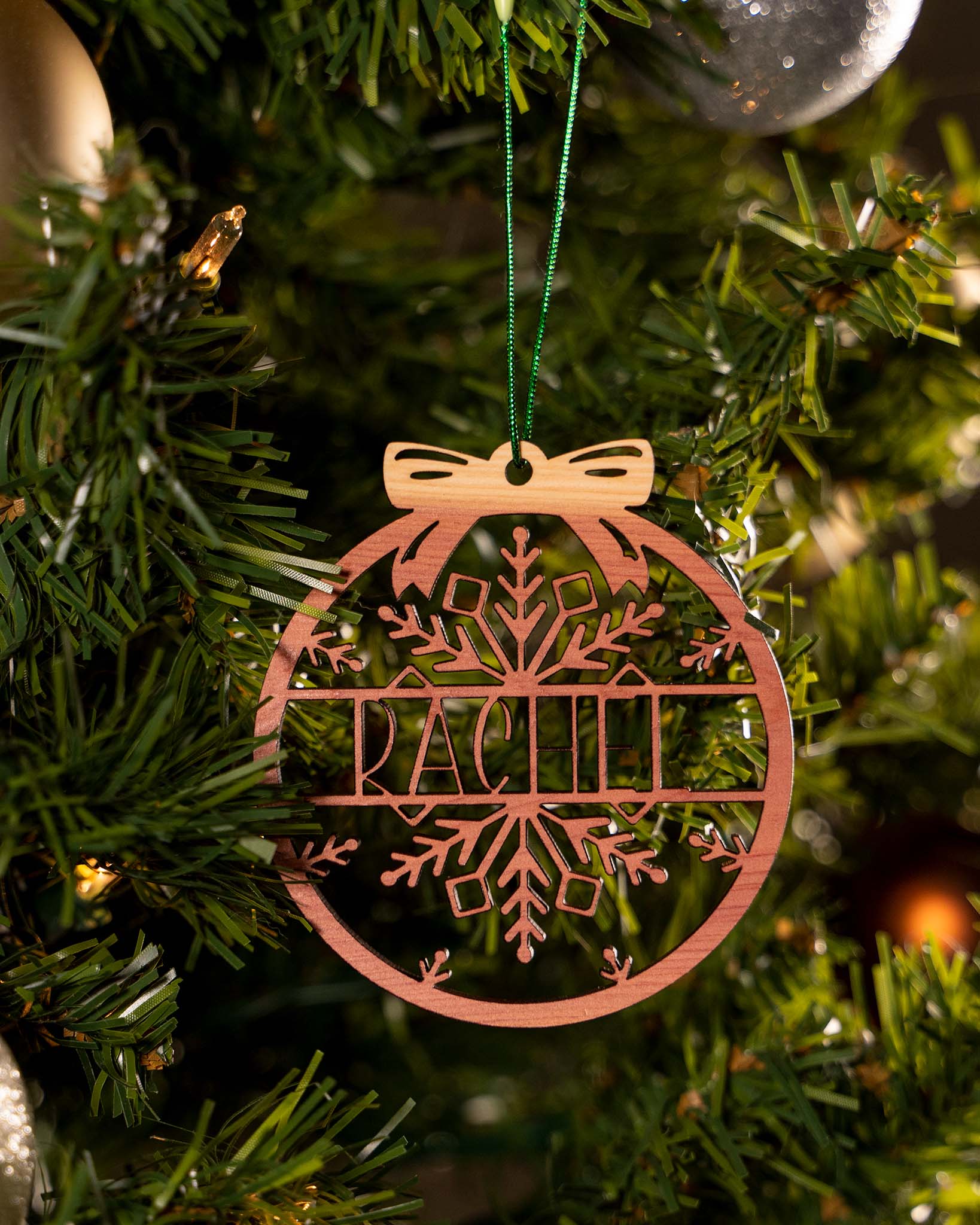 Custom Name Snowflake Ornament