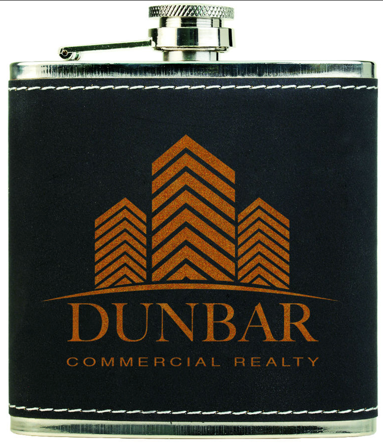 Flasks - 6oz Leatherette Stainless Steel