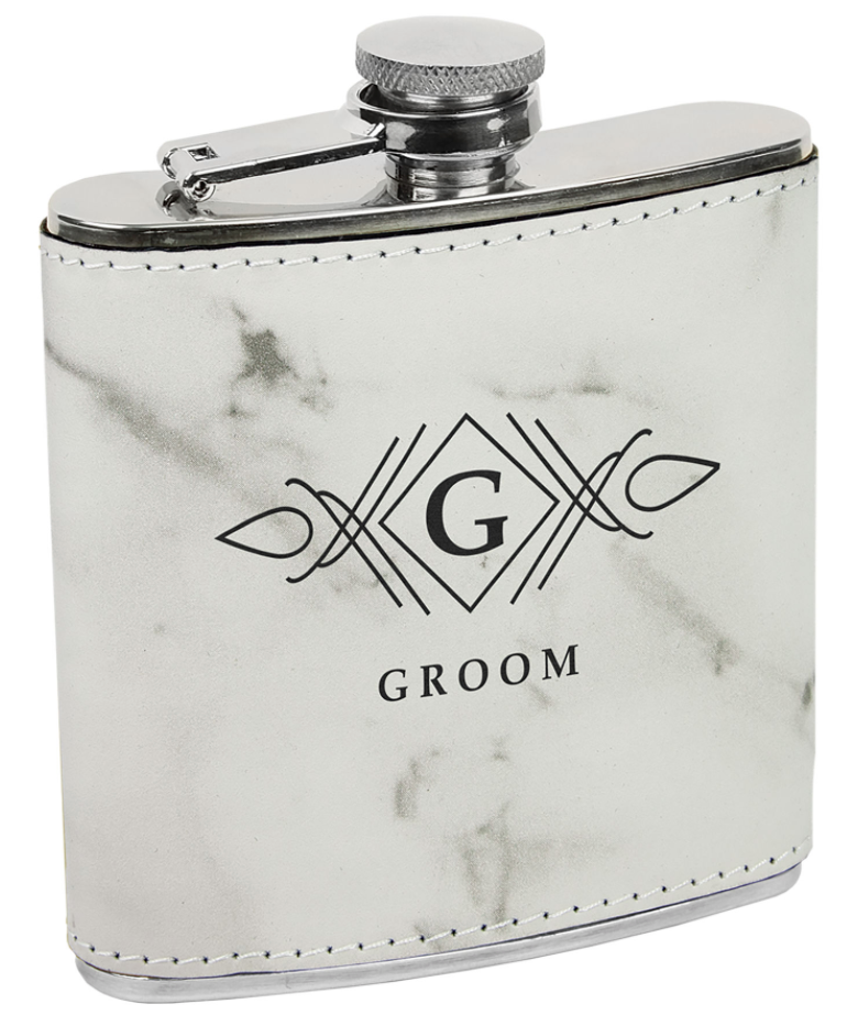 Flasks - 6oz Leatherette Stainless Steel