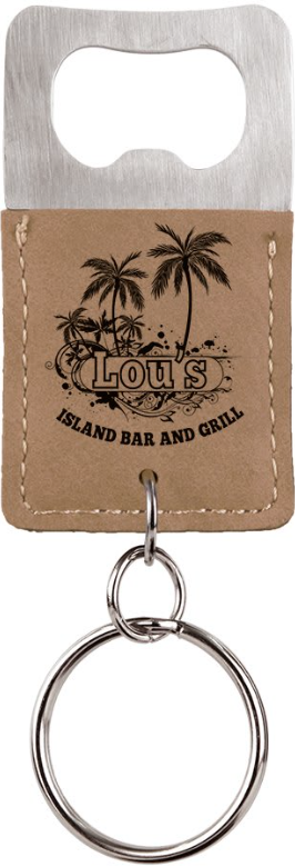 Rectangle Bottle Opener Keychain