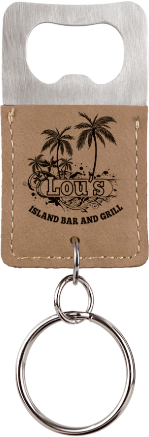 Rectangle Bottle Opener Keychain