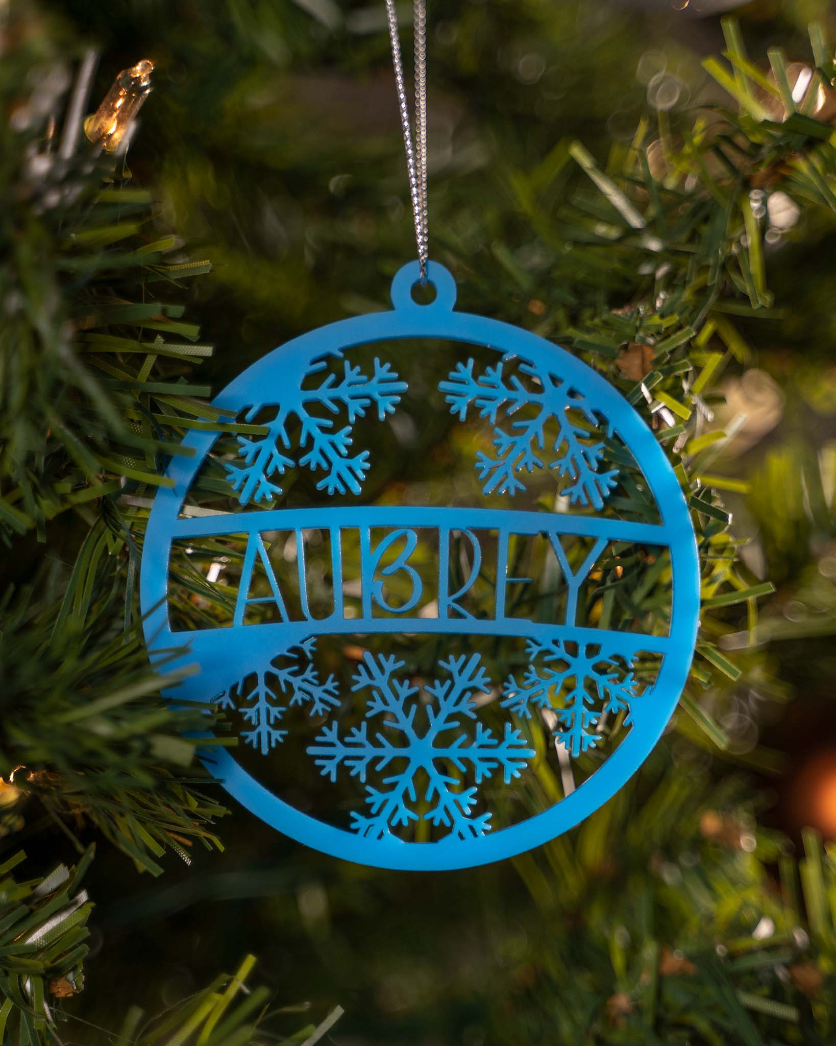 Custom Name Snowflake Ornament