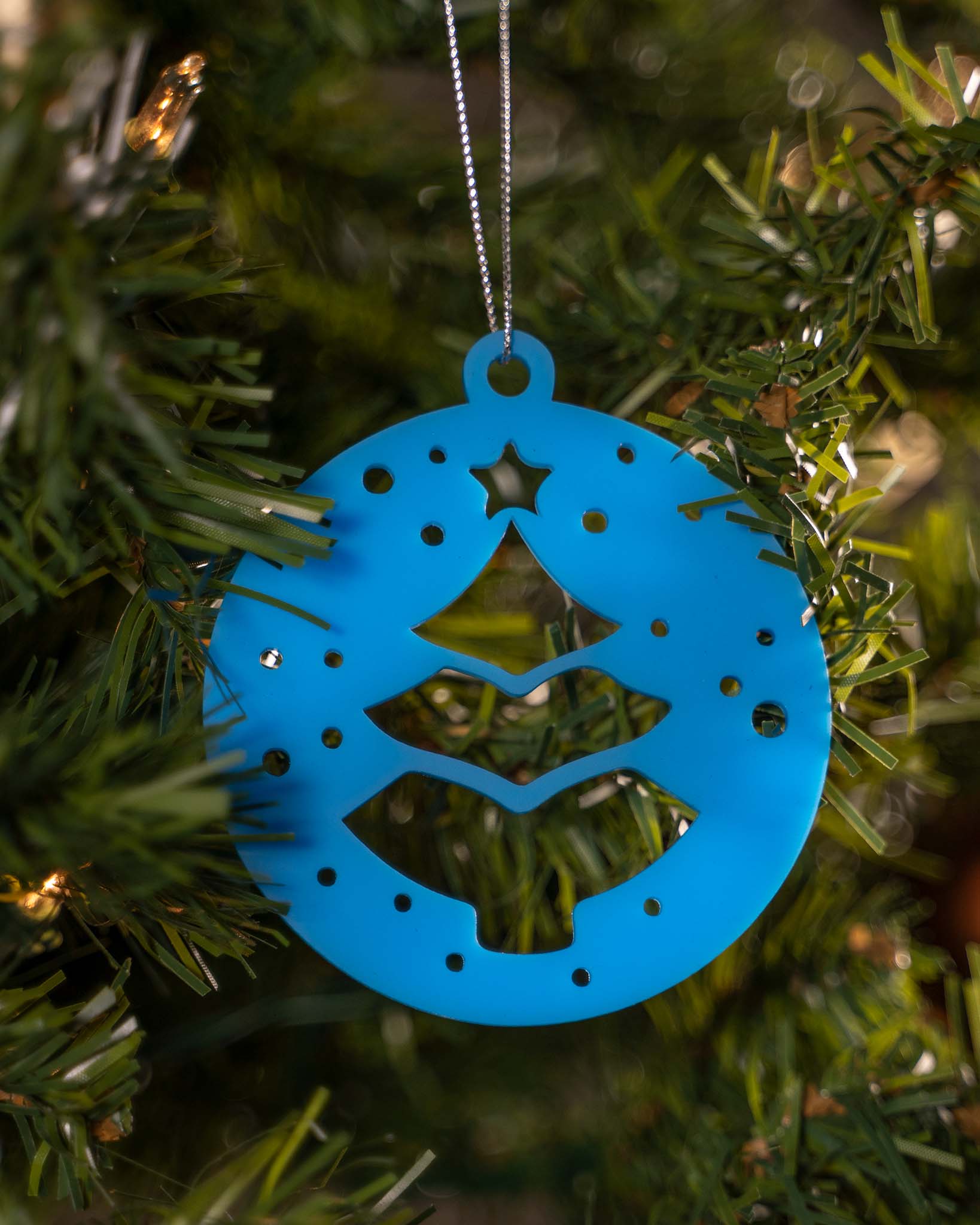 Snowy Christmas Tree Ornament