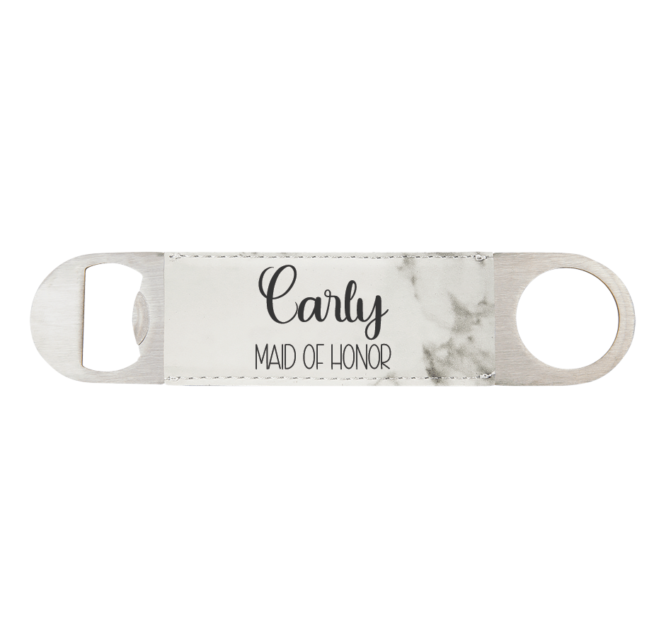 Bottle Opener - Engraves Black
