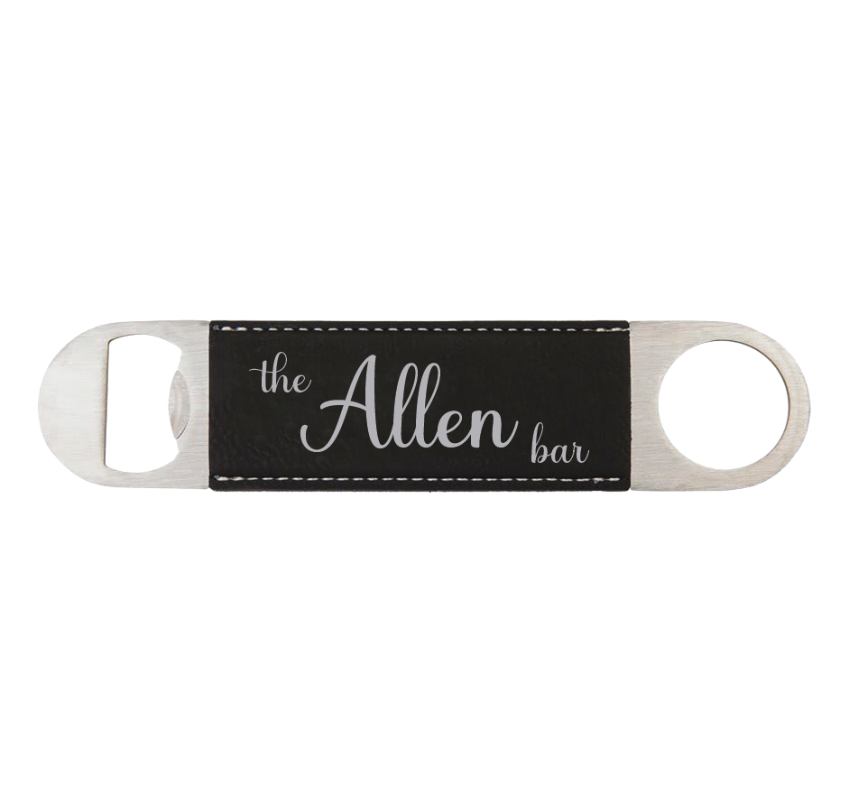 Bottle Opener - Engraves Silver