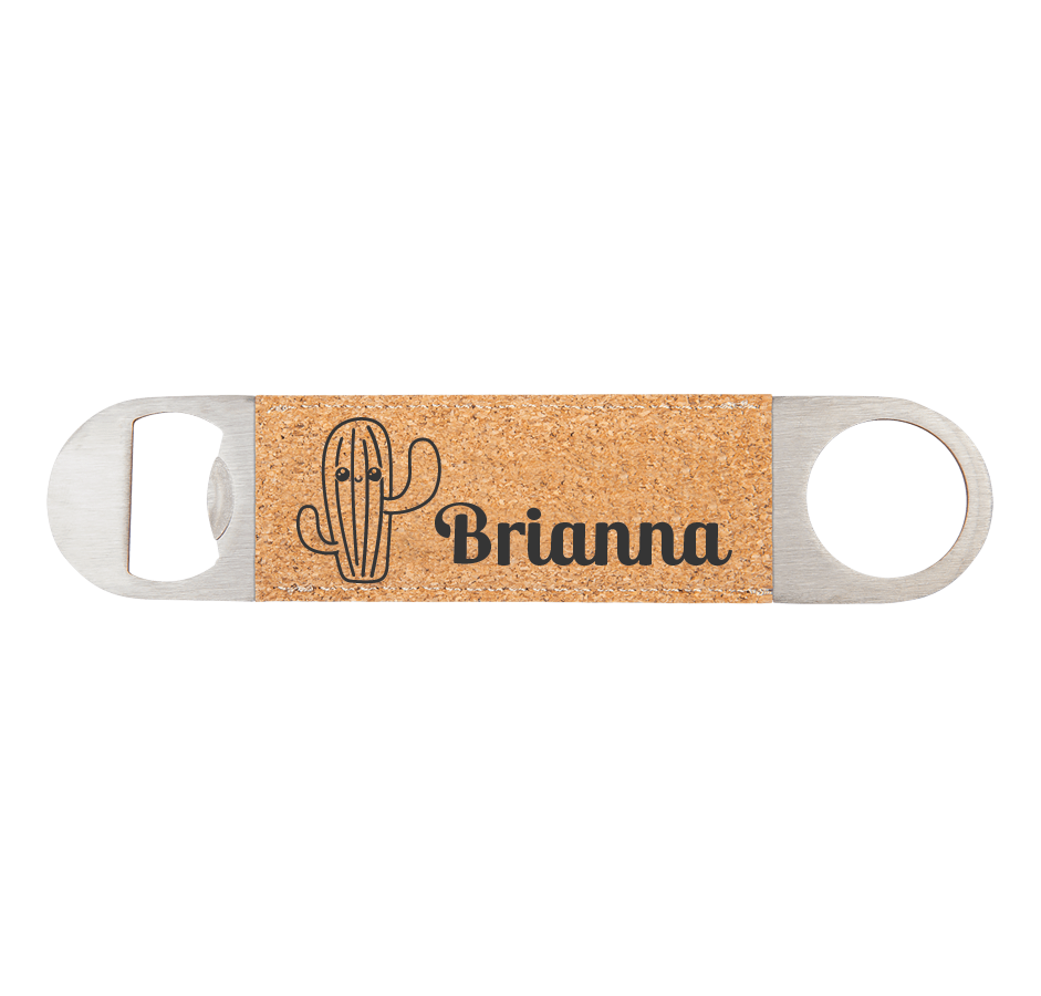 Bottle Opener - Engraves Black