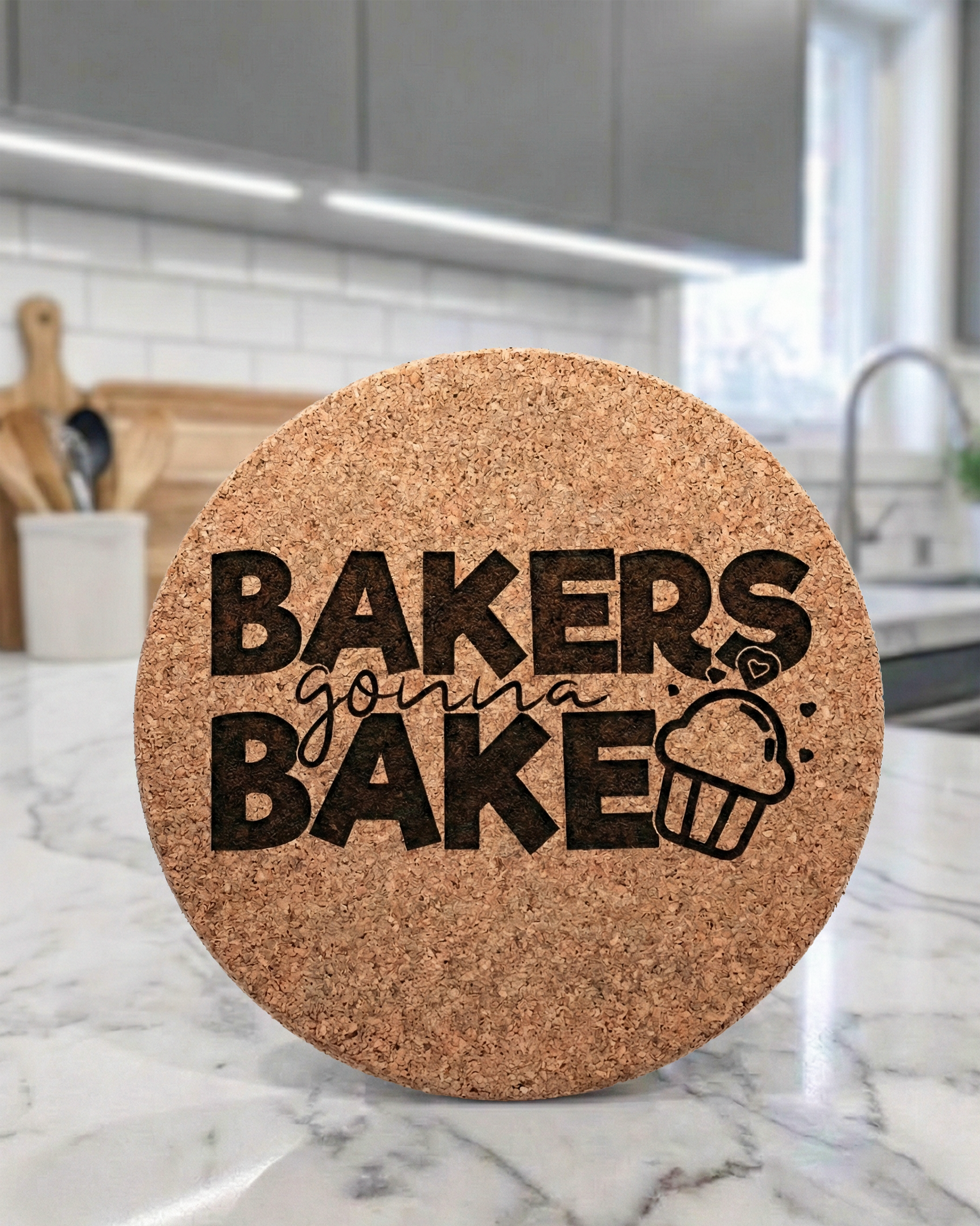 Bakers Gonna Bake Laser Engraved Trivet