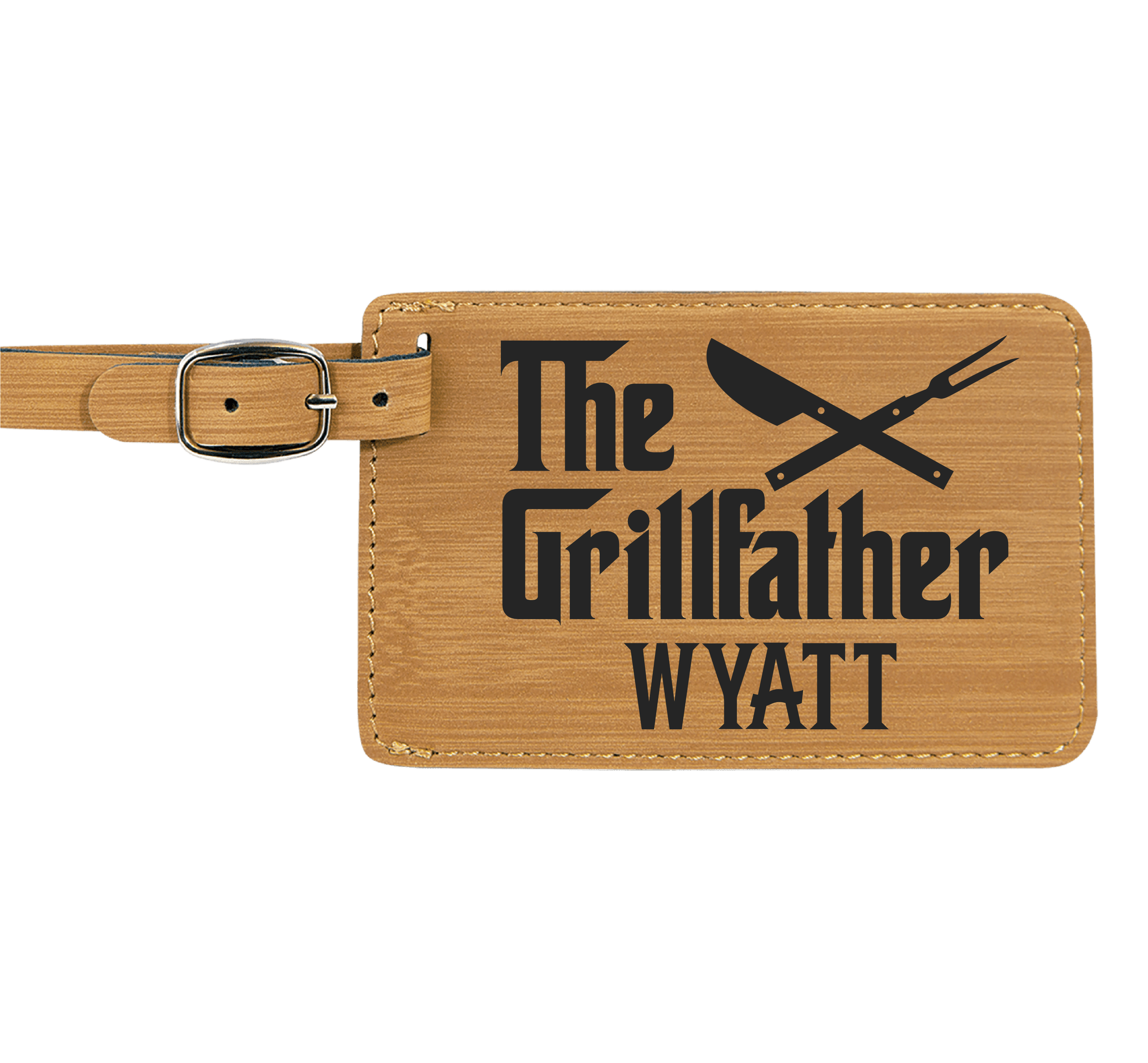 Baggage Tags - Engraves Black