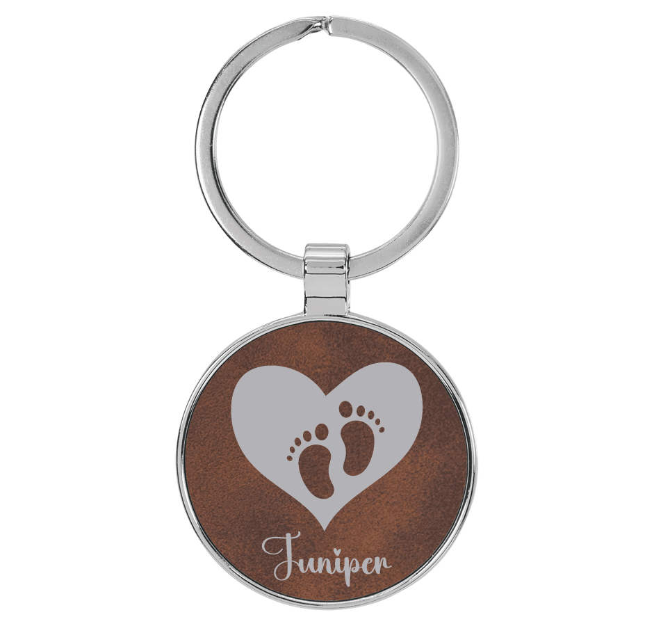 Circle Metal Back - Engraves Silver