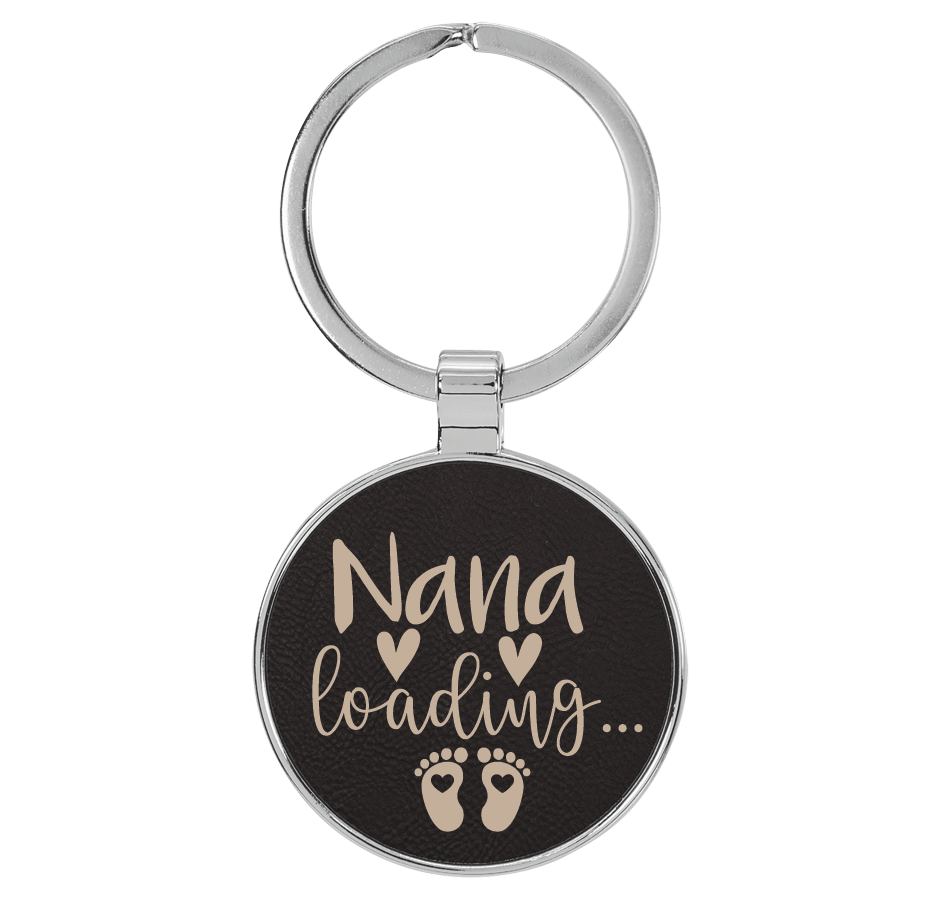 Circle Metal Back - Engraves Gold