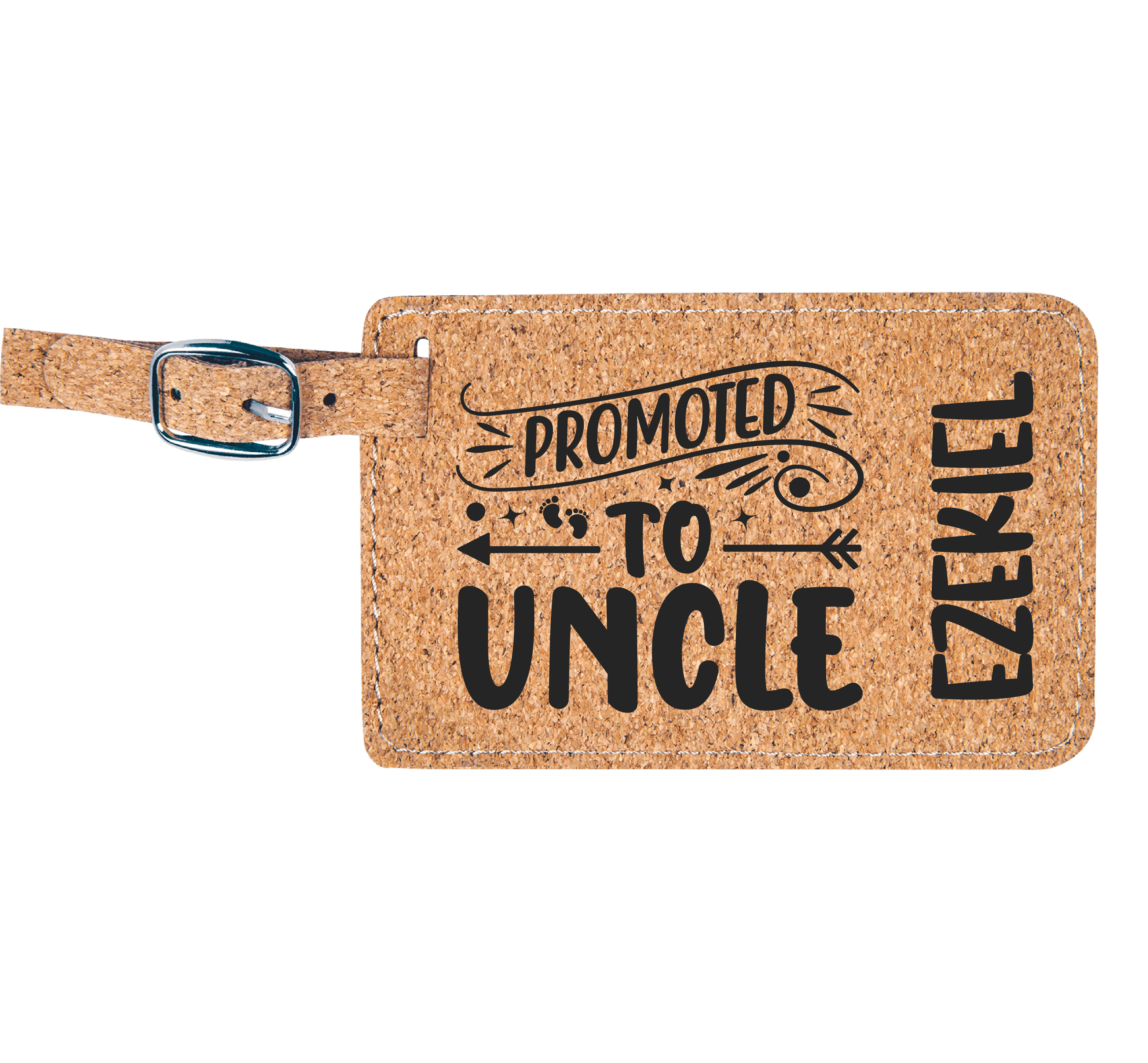 Baggage Tags - Engraves Black