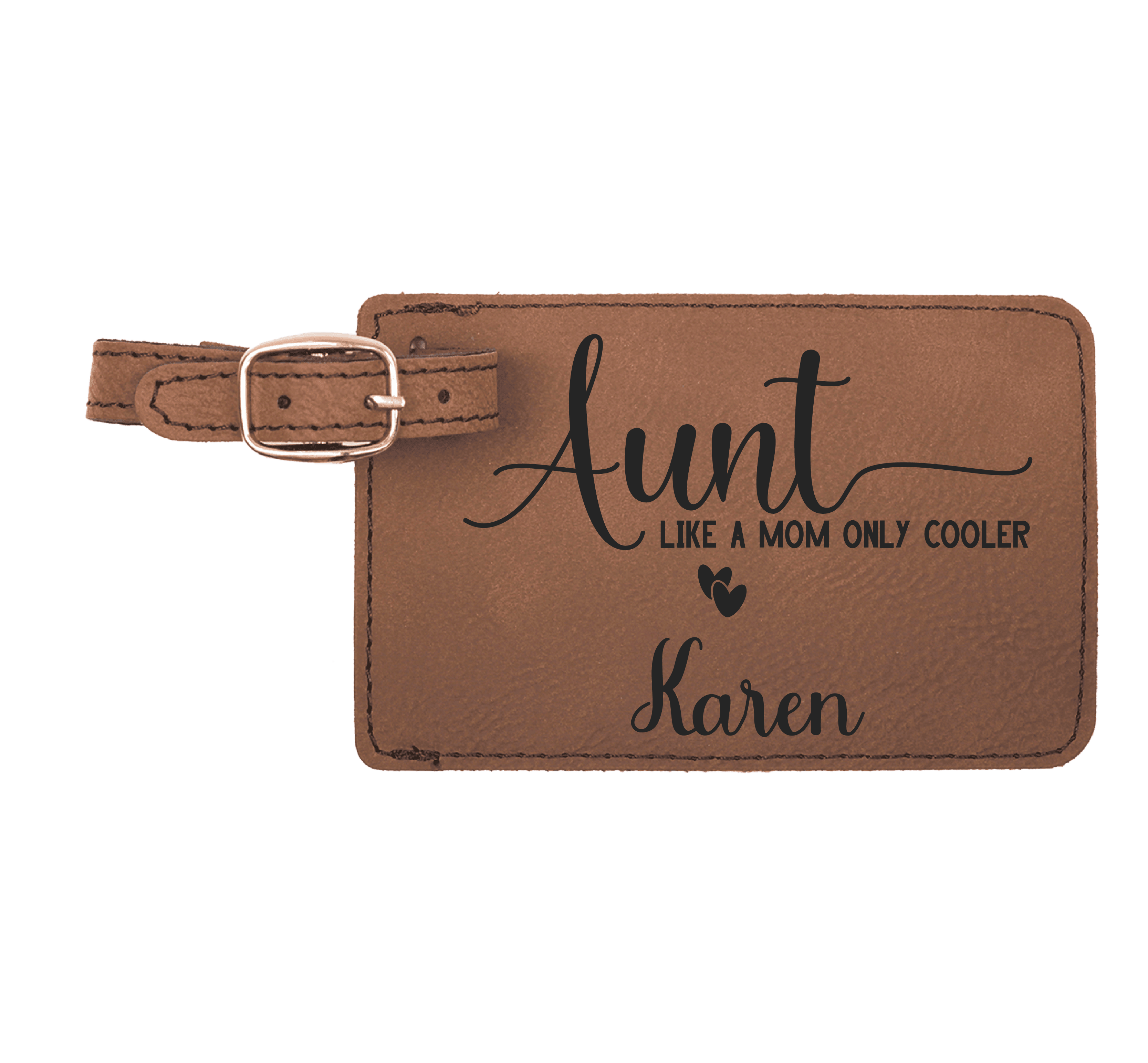Baggage Tags - Engraves Black