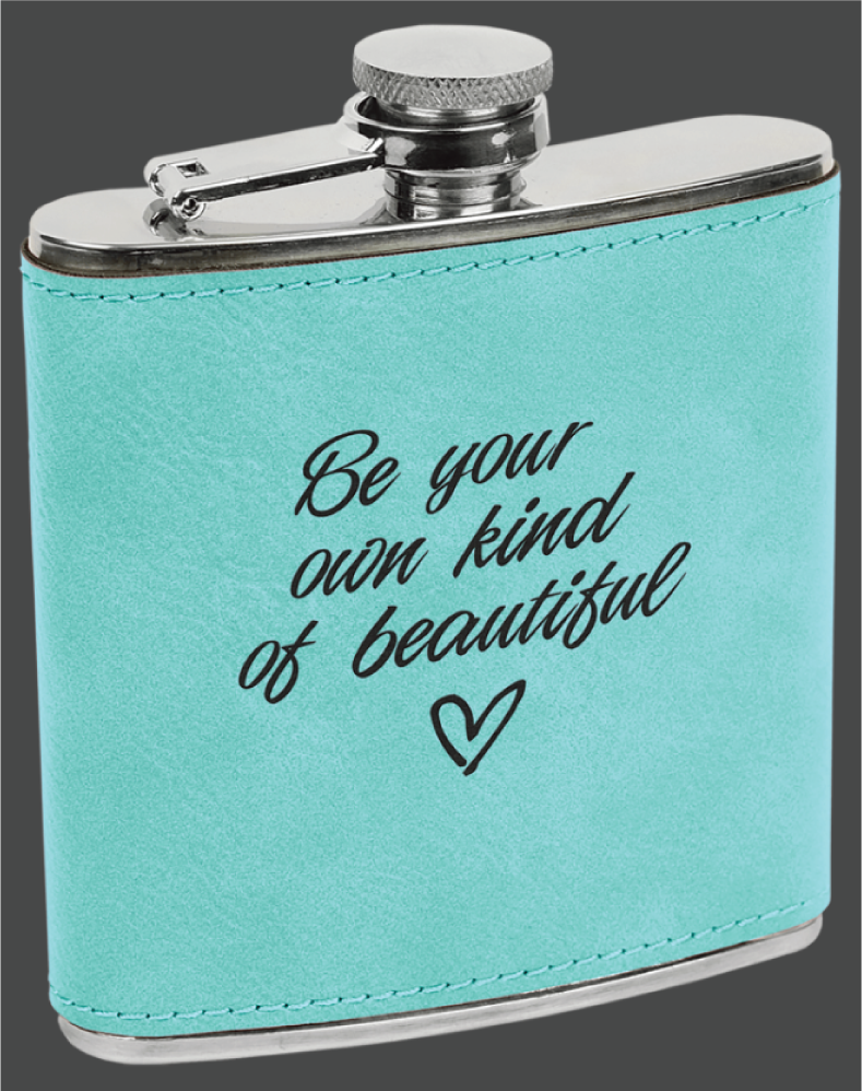 Flasks - 6oz Leatherette Stainless Steel