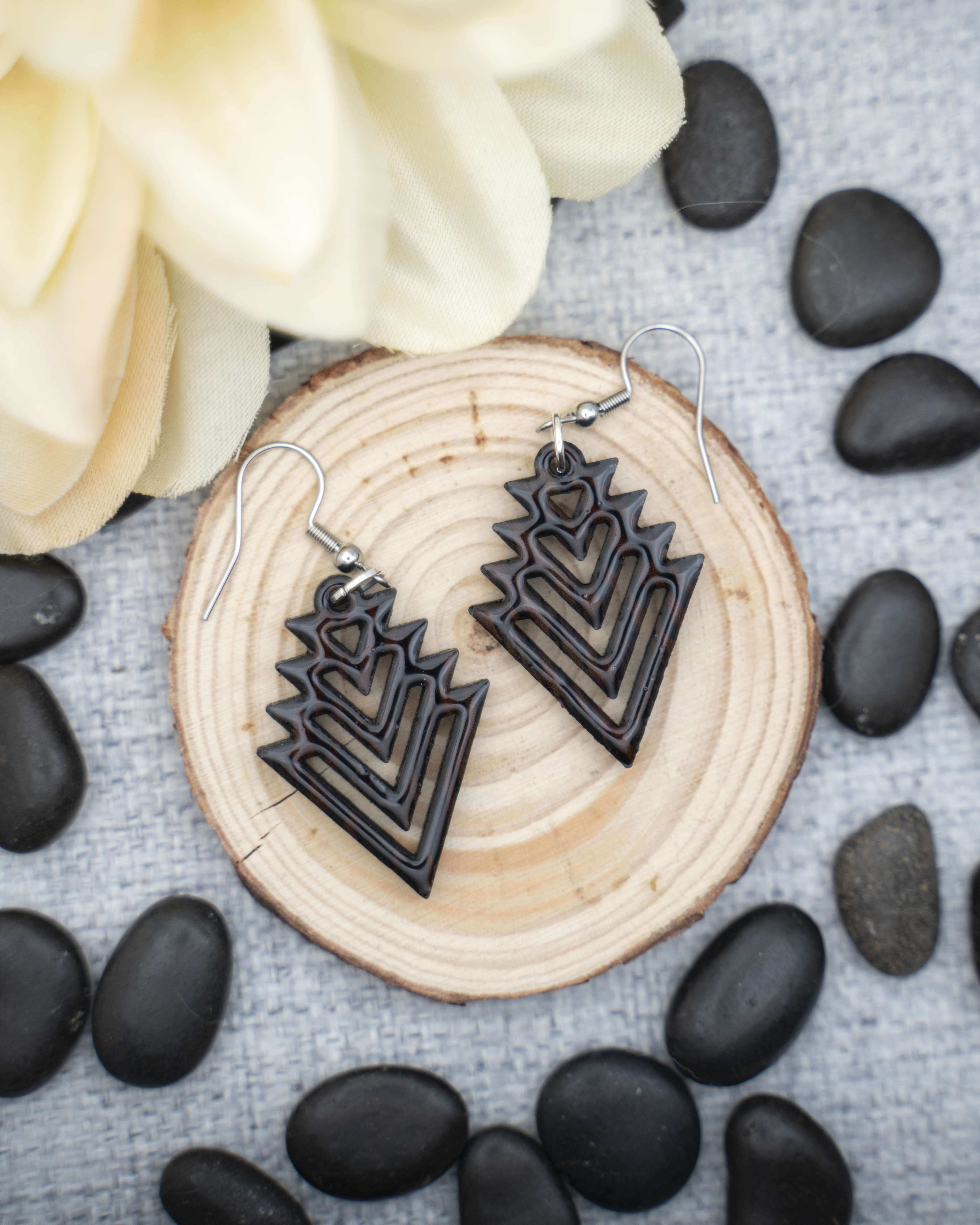 Geometric Chevron Arrow Earrings