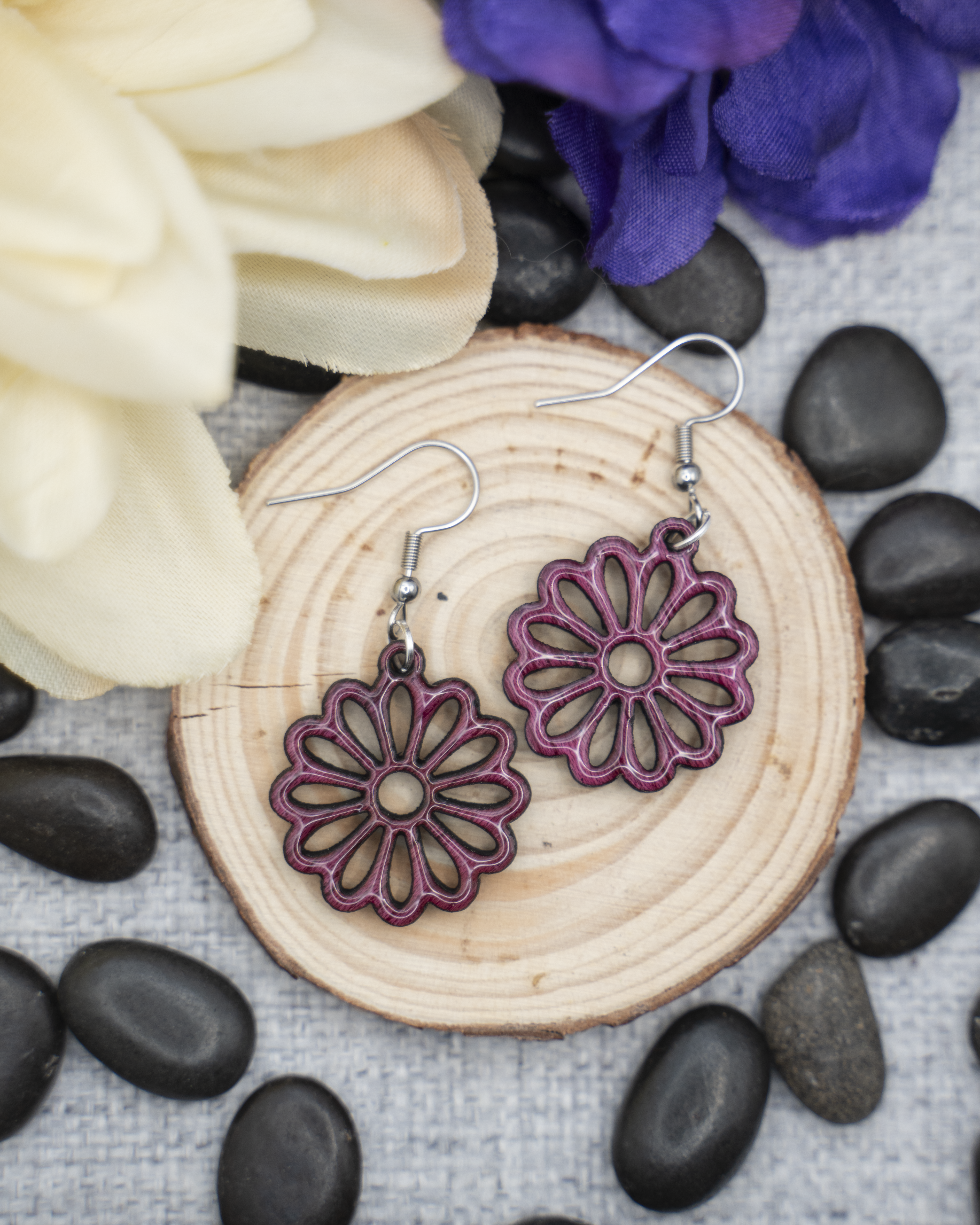 Gerbera Flower Earrings