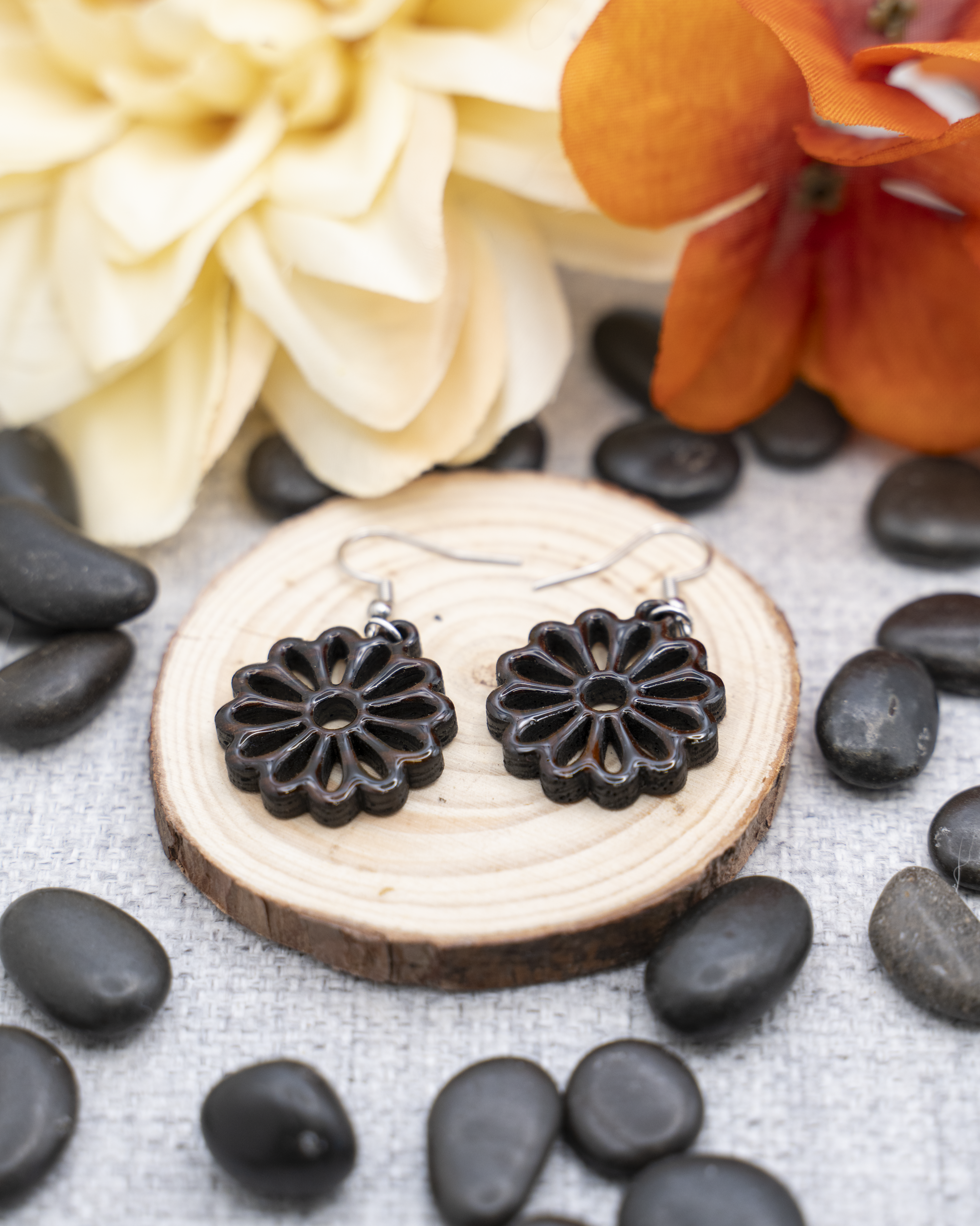 Gerbera Flower Earrings