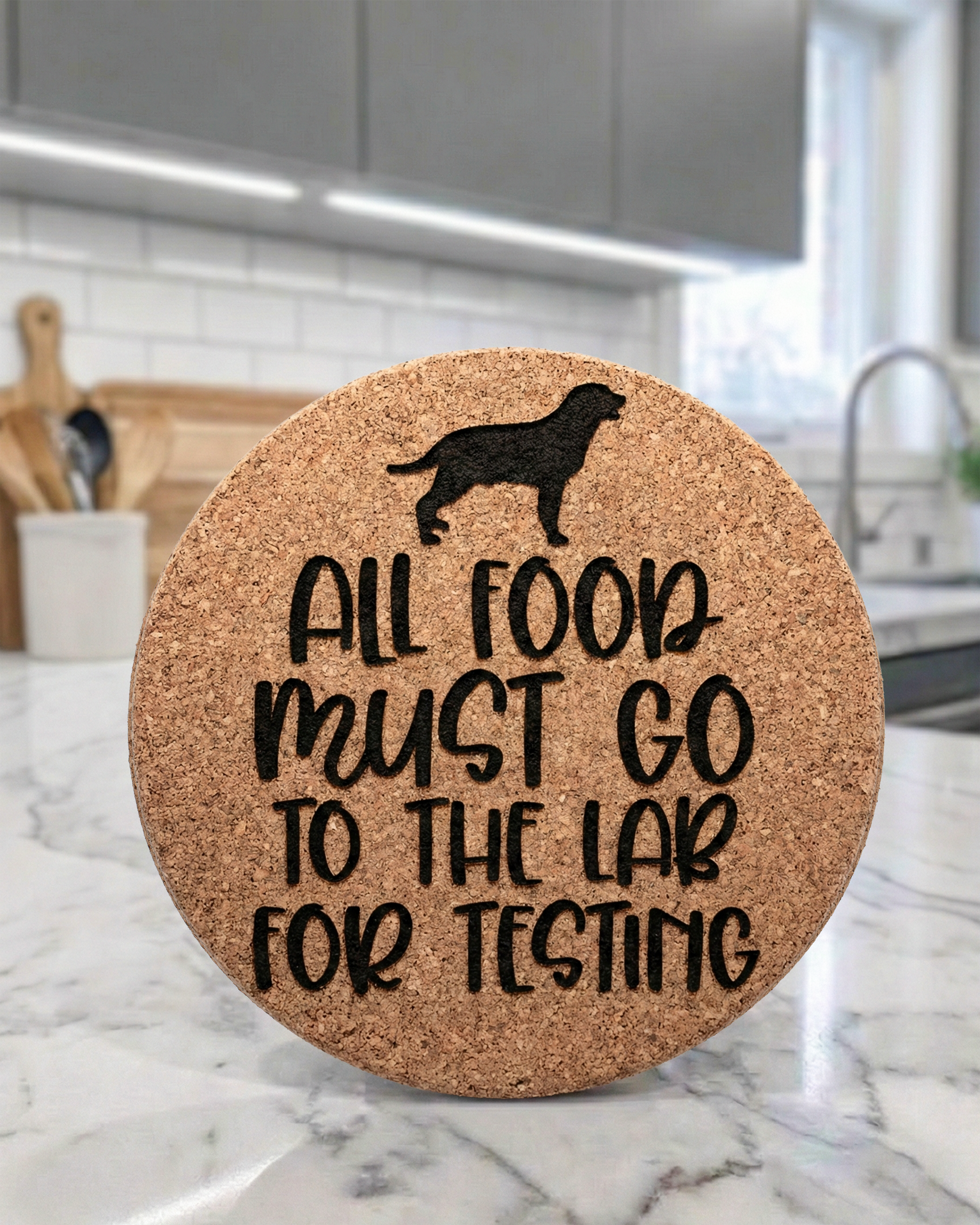 Lab Testing Laser Engraved Trivet