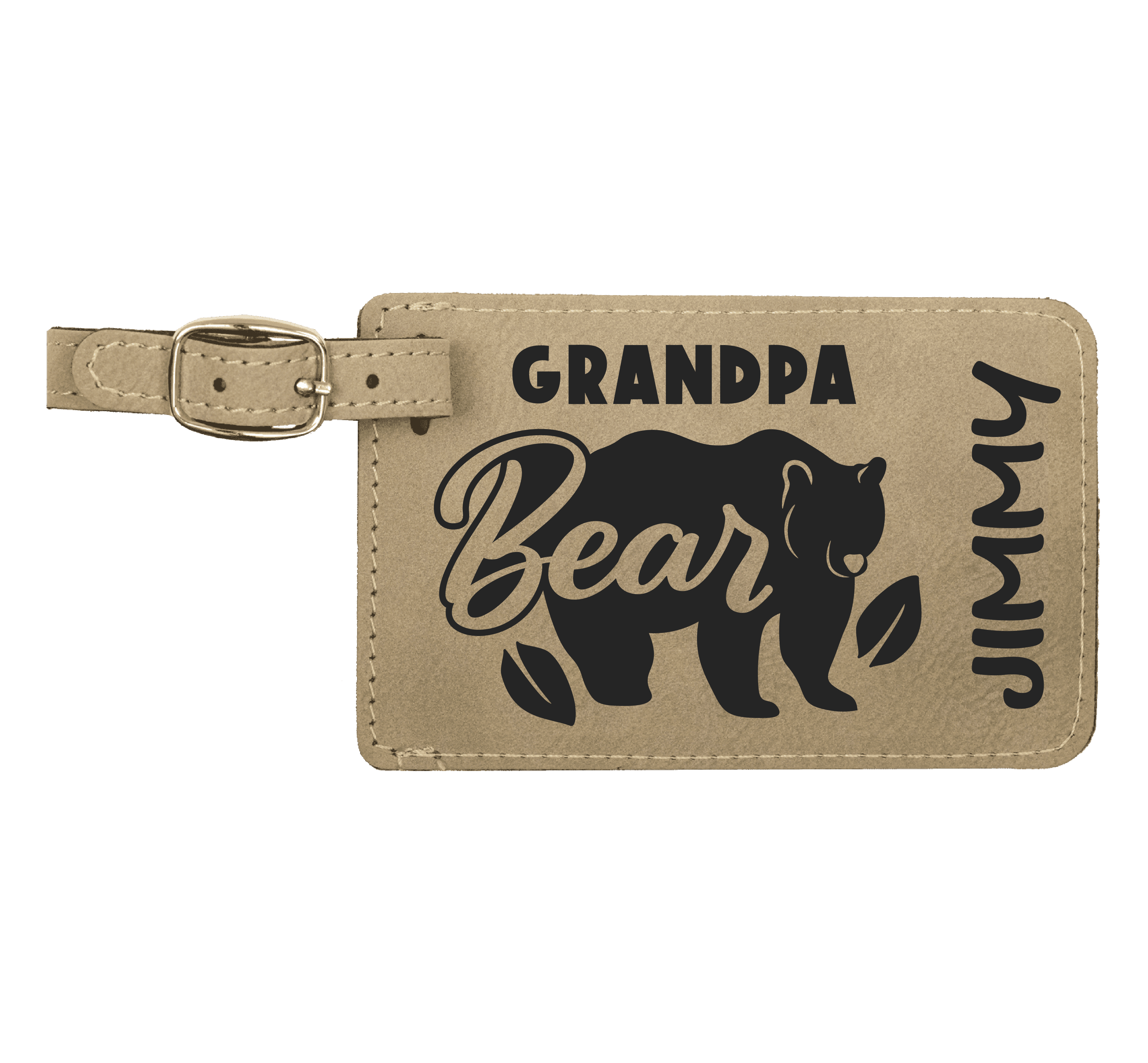 Baggage Tags - Engraves Black