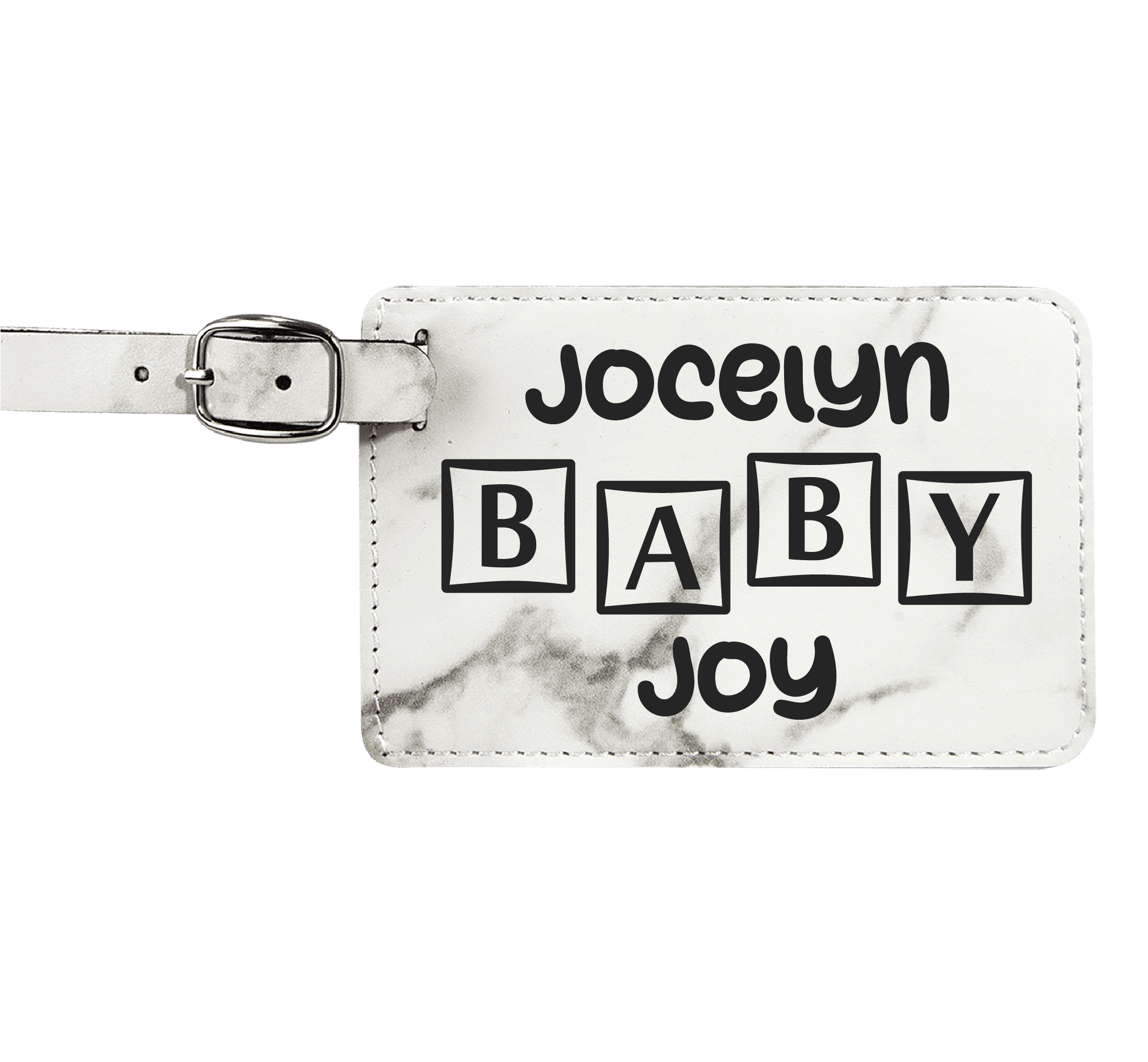 Baggage Tags - Engraves Black