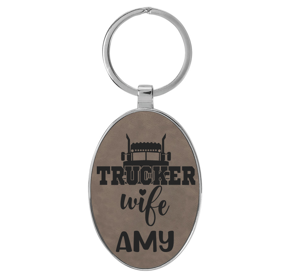 Oval Metal Back - Engraves Black
