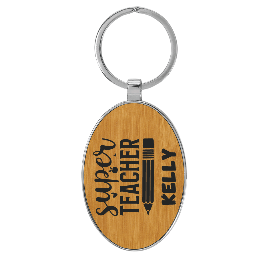 Oval Metal Back - Engraves Black