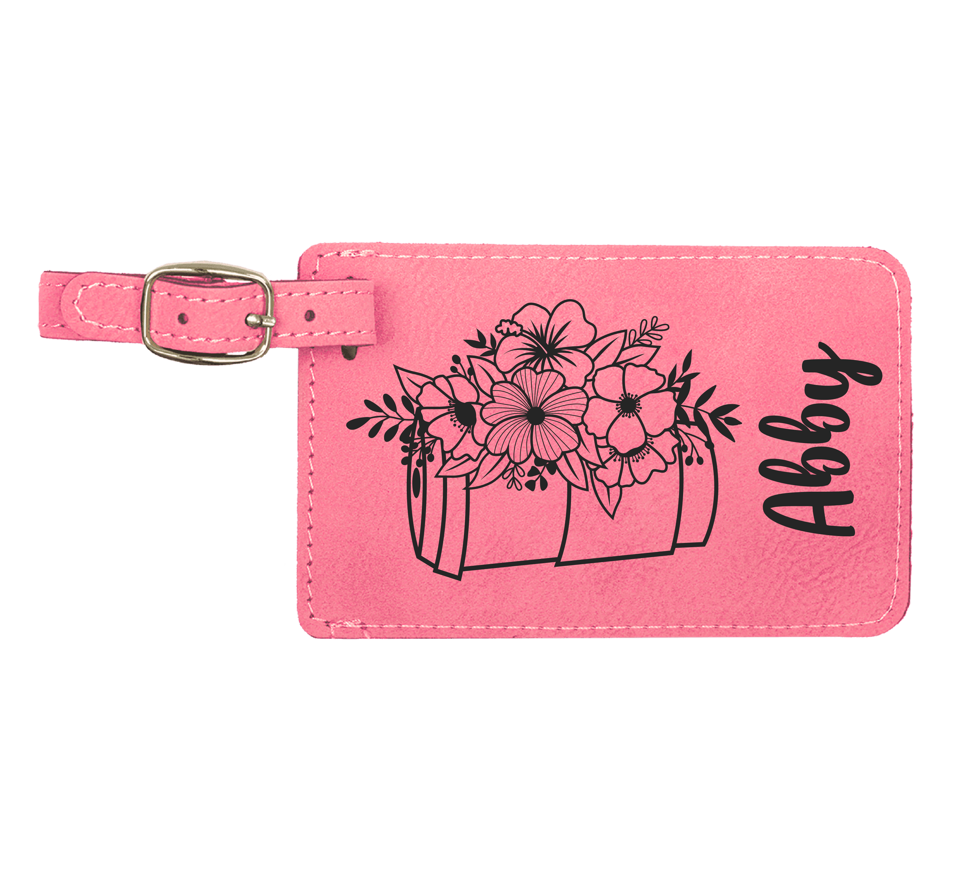 Baggage Tags - Engraves Black
