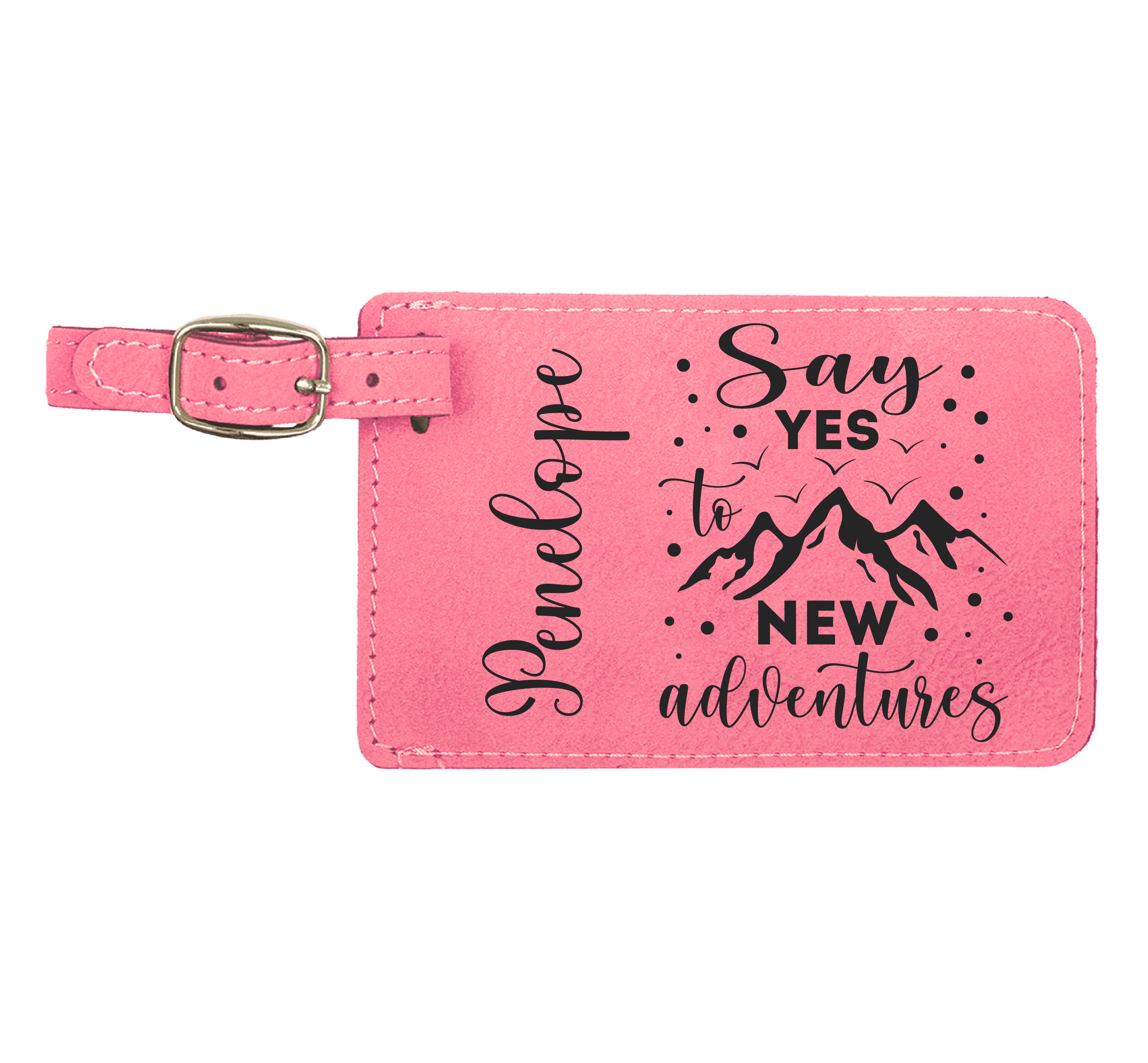 Baggage Tags - Engraves Black