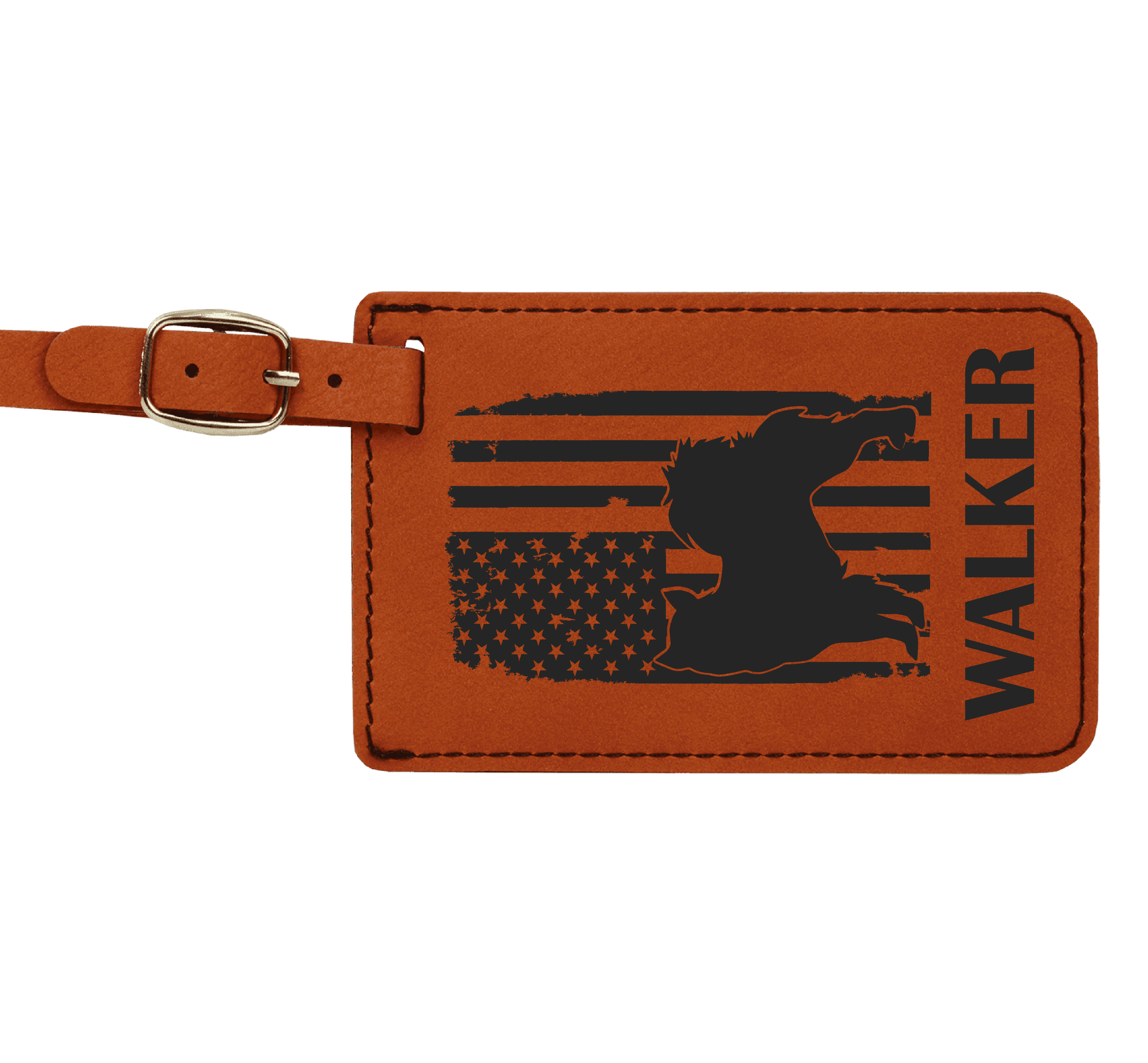 Baggage Tags - Engraves Black