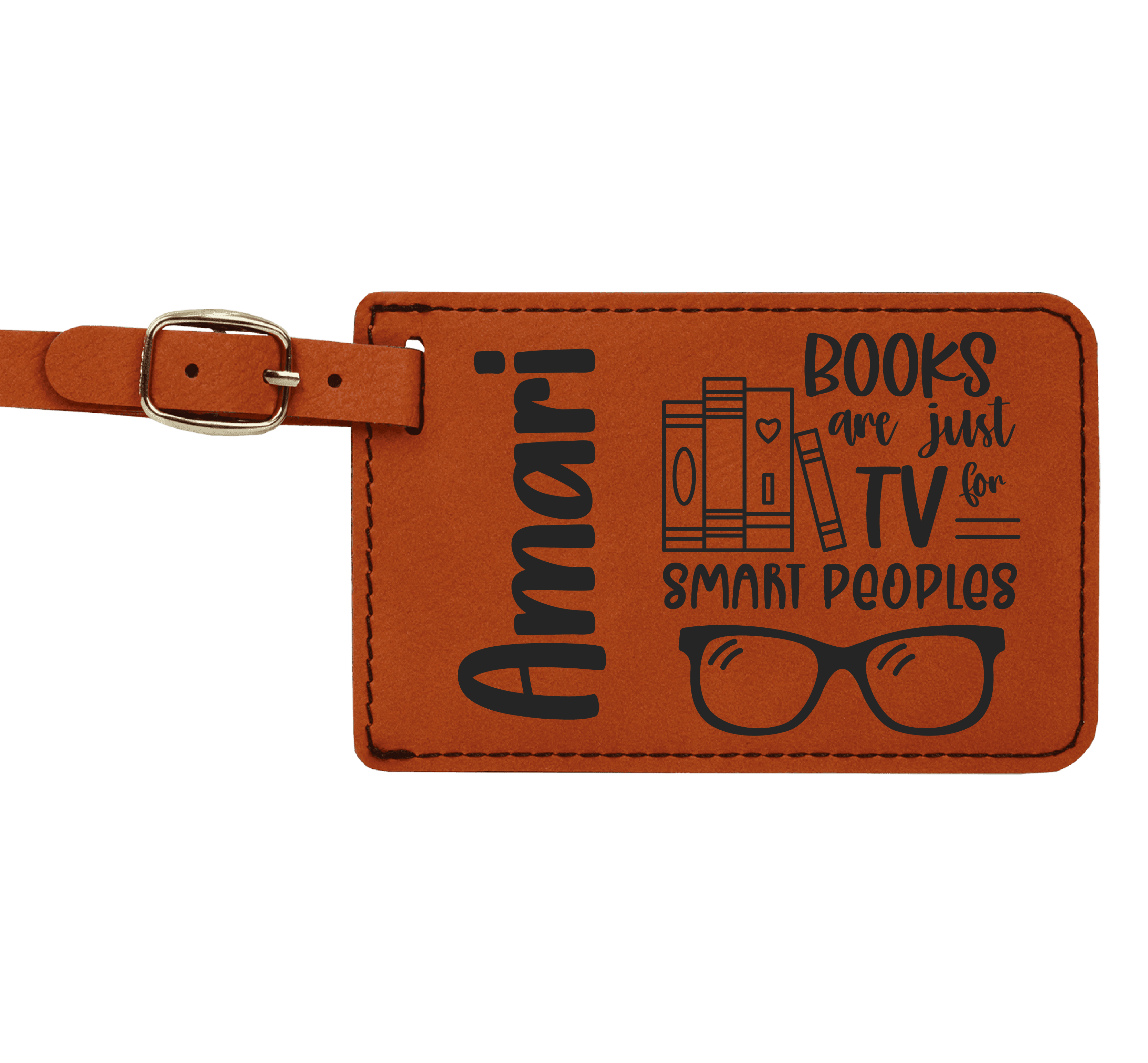 Baggage Tags - Engraves Black