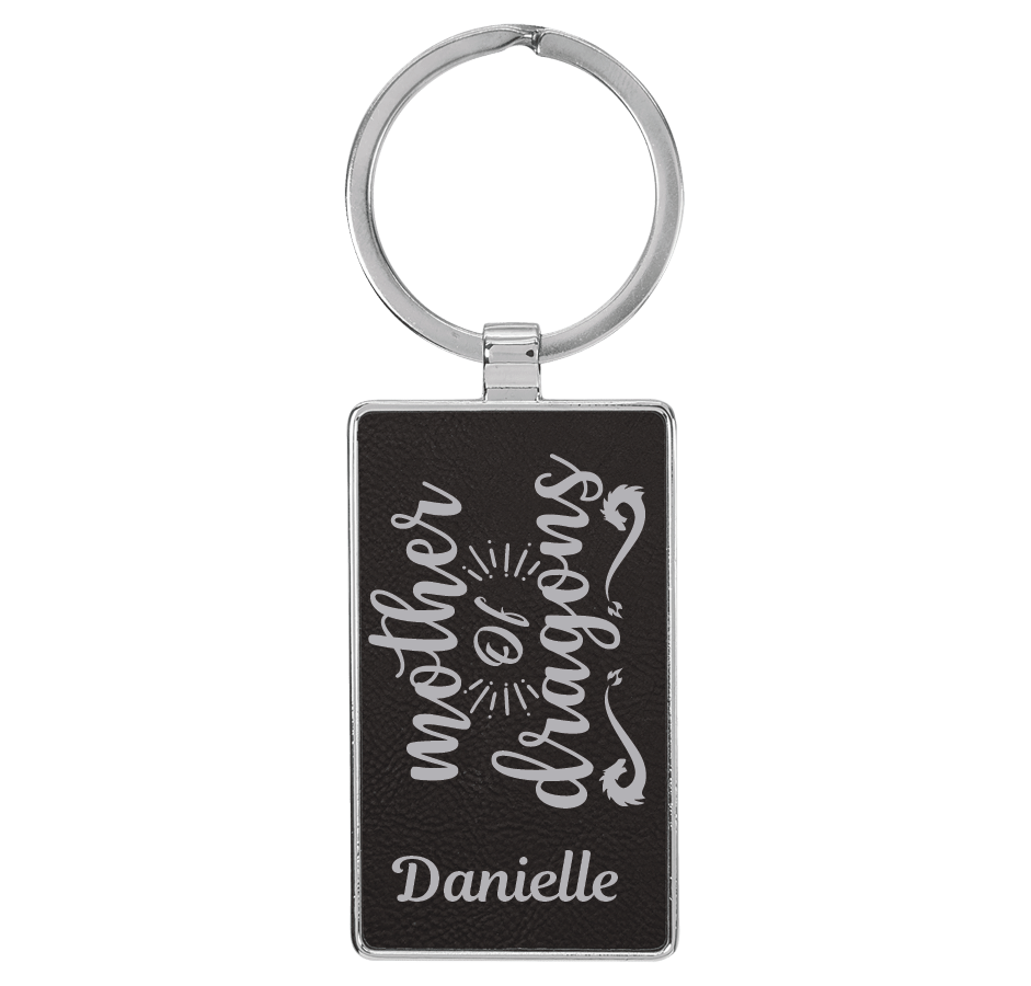 Rectangle Metal Back - Engraves Silver