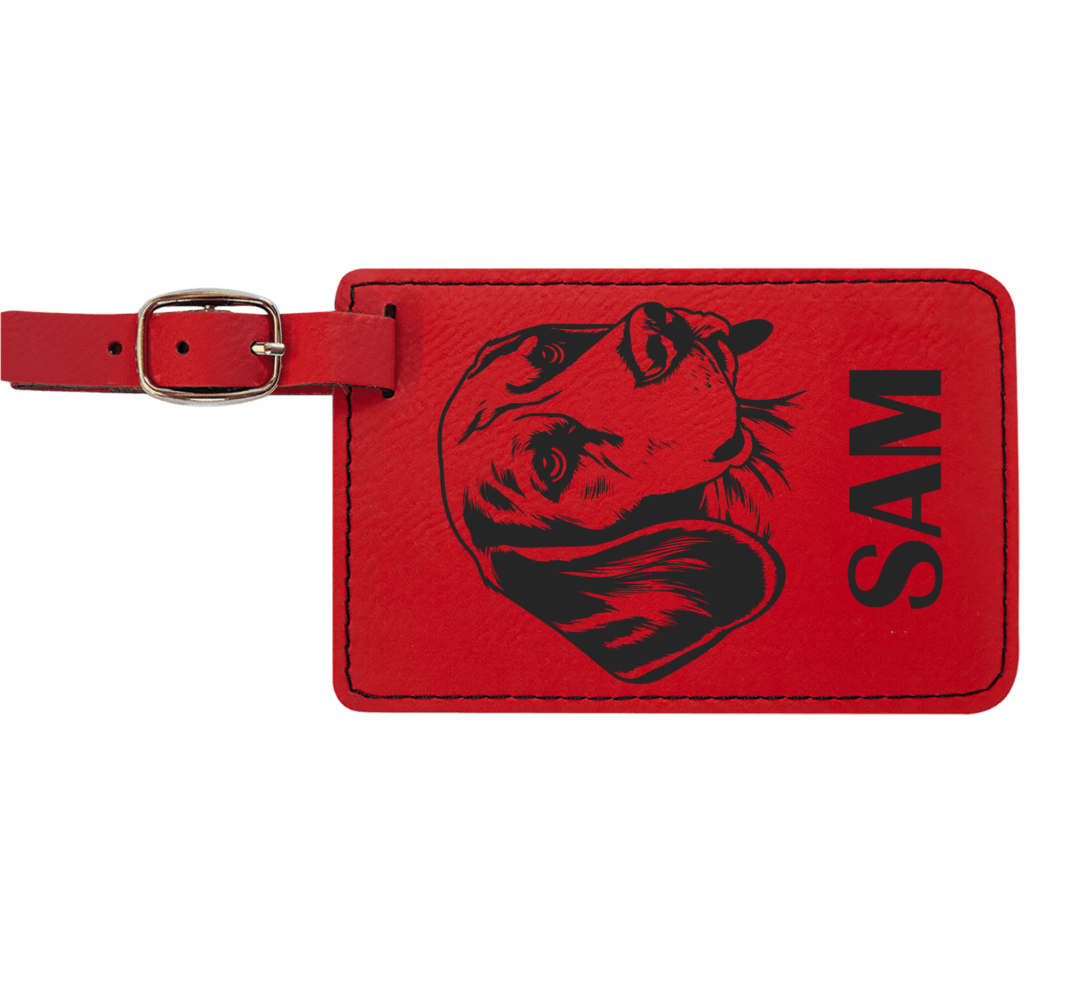 Baggage Tags - Engraves Black