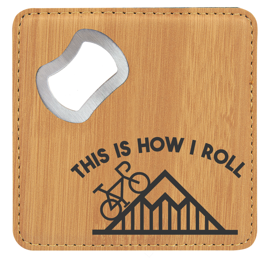 Coaster Opener - Engraves Black