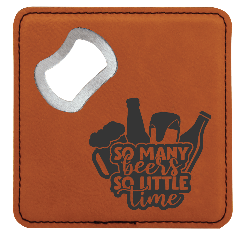 Coaster Opener - Engraves Black