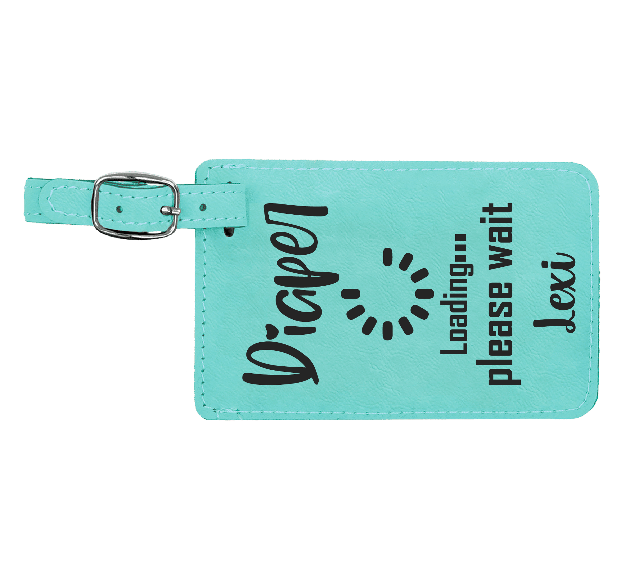 Baggage Tags - Engraves Black
