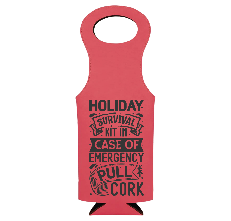 Wine Bag - Engraves Black